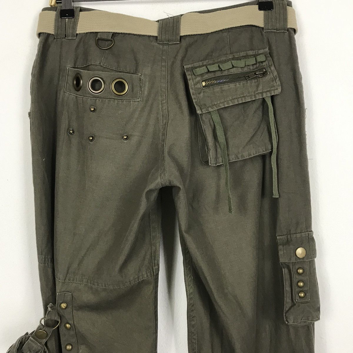 Seditionaries × Vintage 💣OFFER Vtg Japanese Designer Rare Pocket + Belt Pants Size US 33 - 9 Thumbnail