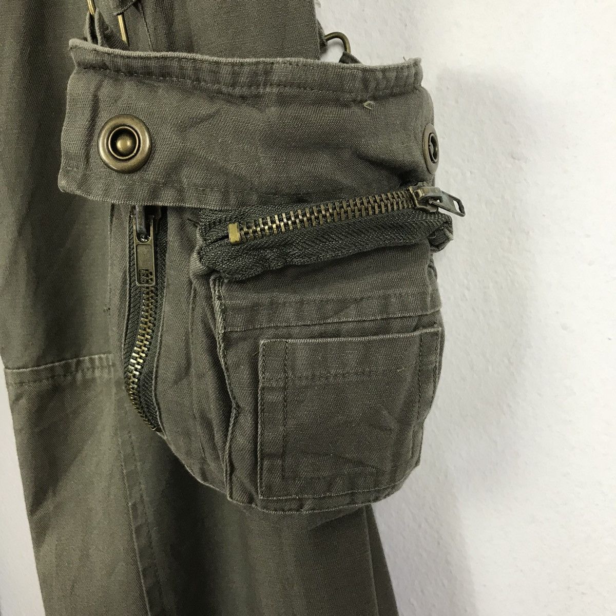 Seditionaries × Vintage 💣OFFER Vtg Japanese Designer Rare Pocket + Belt Pants Size US 33 - 4 Thumbnail