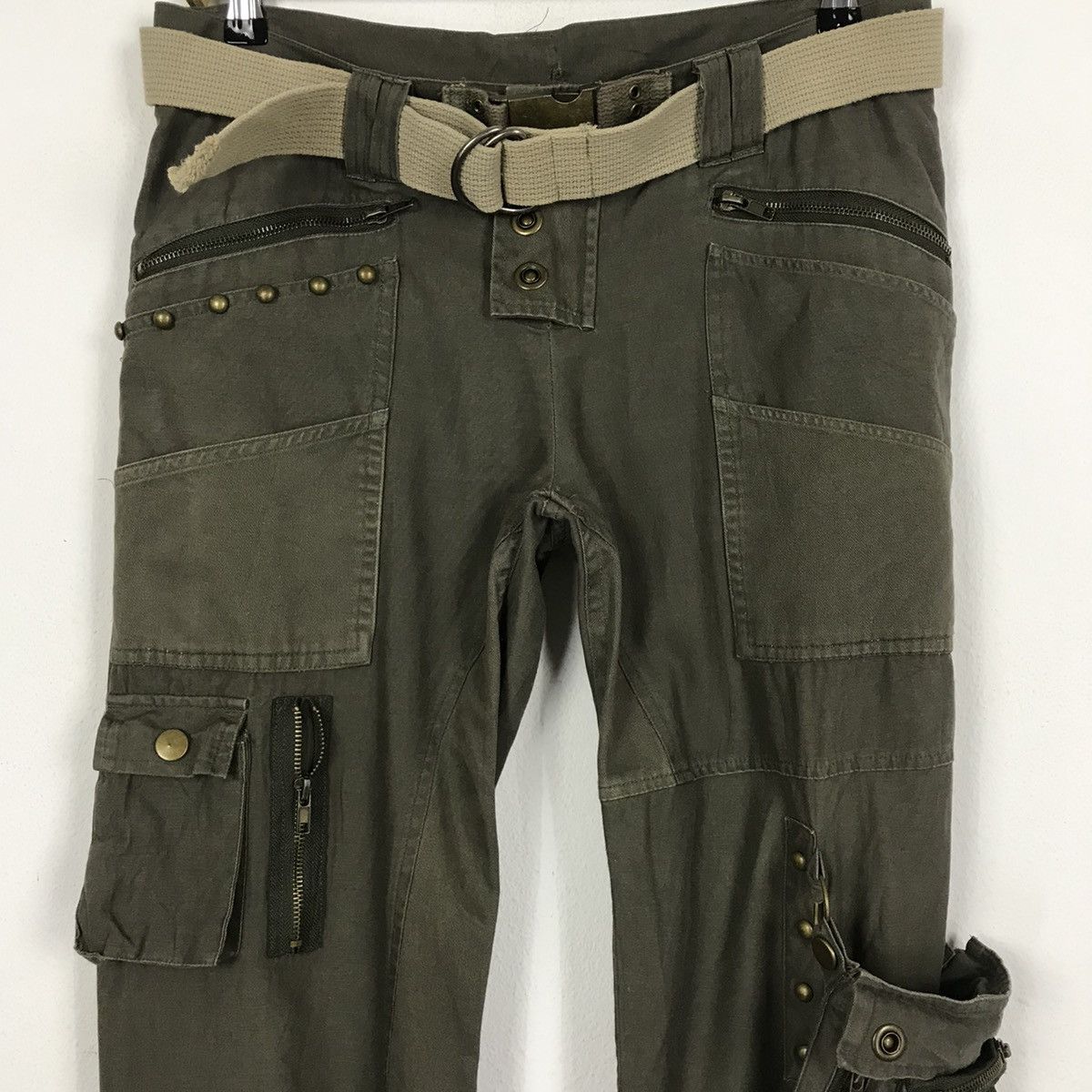 Seditionaries × Vintage 💣OFFER Vtg Japanese Designer Rare Pocket + Belt Pants Size US 33 - 2 Thumbnail