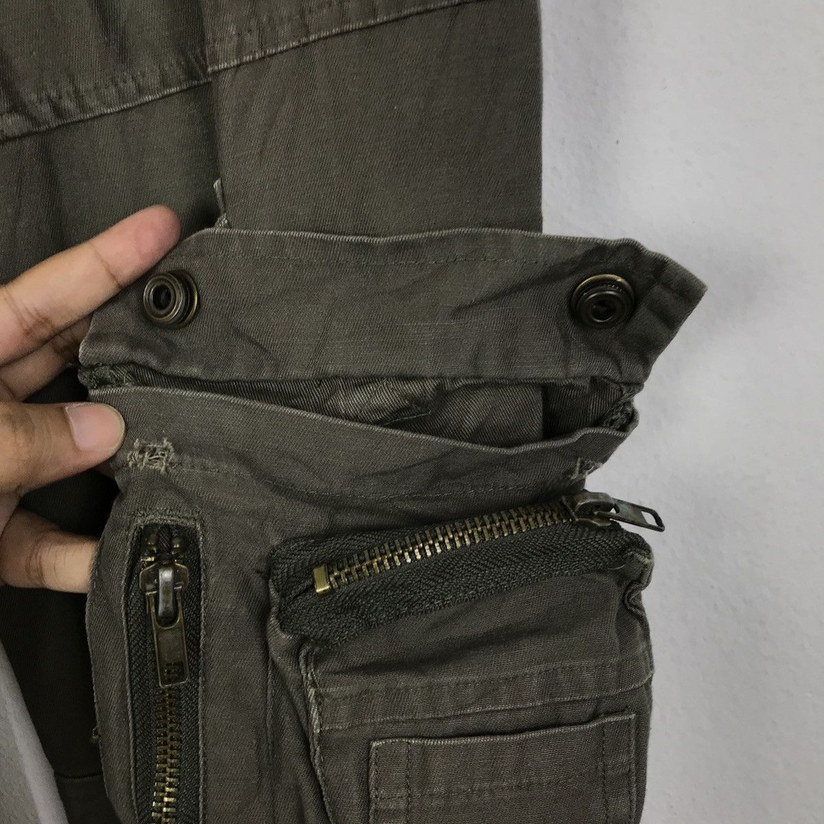 Seditionaries × Vintage 💣OFFER Vtg Japanese Designer Rare Pocket + Belt Pants Size US 33 - 5 Thumbnail