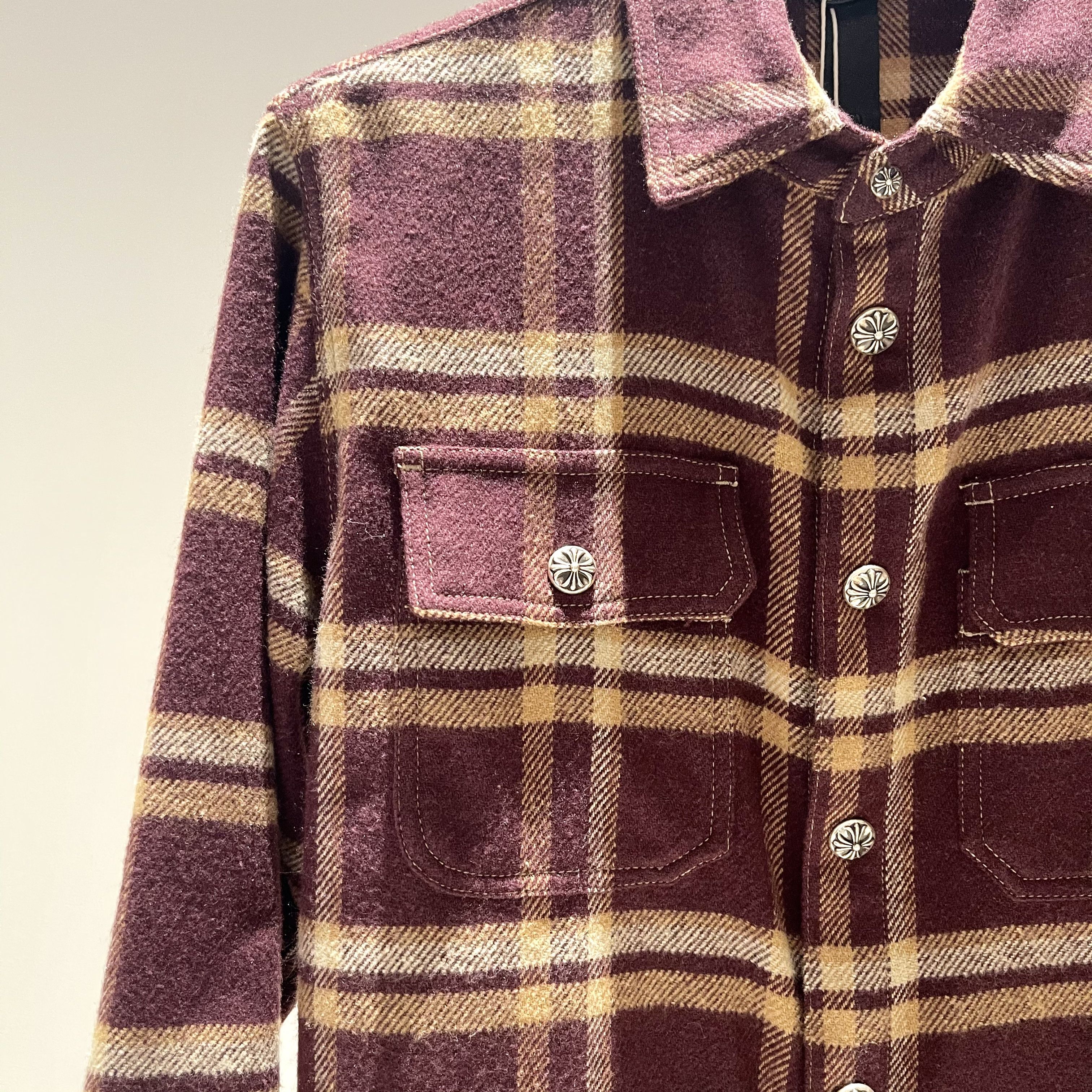 Chrome Hearts Chrome Hearts Work Dog Plaid Shirt Flannel Jacket Size US L / EU 52-54 / 3 - 3 Thumbnail