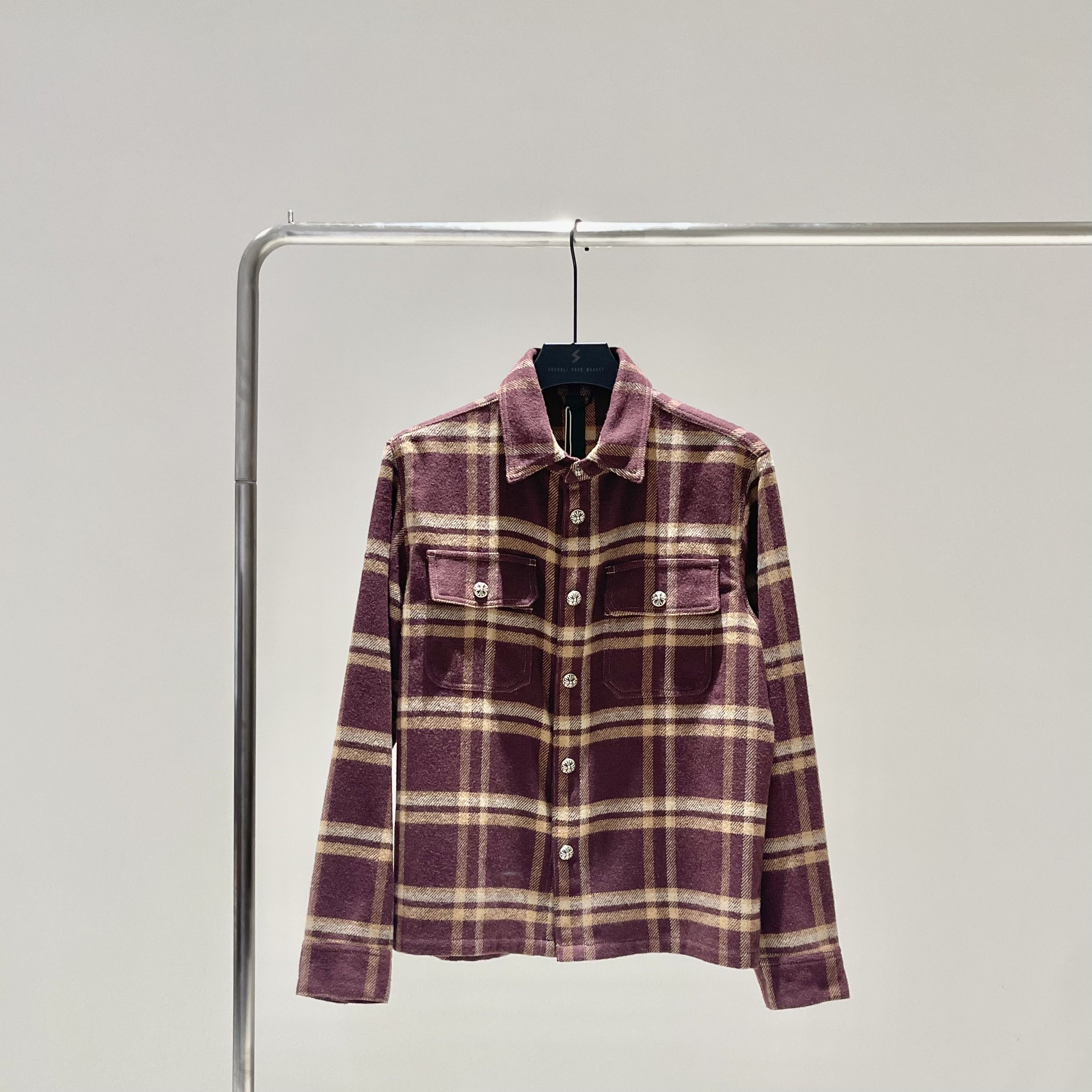 Chrome Hearts Chrome Hearts Work Dog Plaid Shirt Flannel Jacket Size US L / EU 52-54 / 3 - 2 Thumbnail