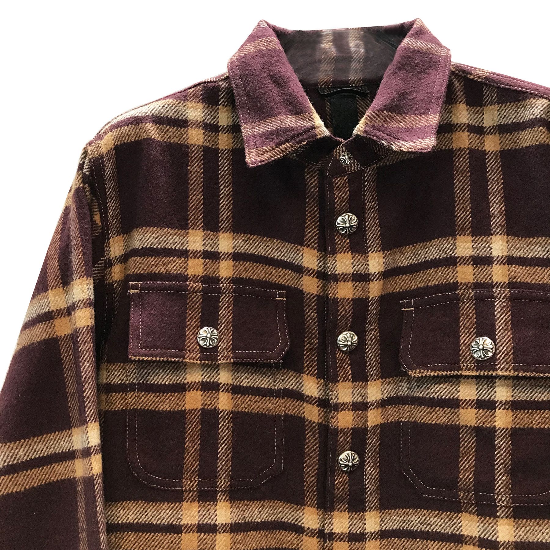 Chrome Hearts Chrome Hearts Work Dog Plaid Shirt Flannel Jacket Size US L / EU 52-54 / 3 - 5 Thumbnail