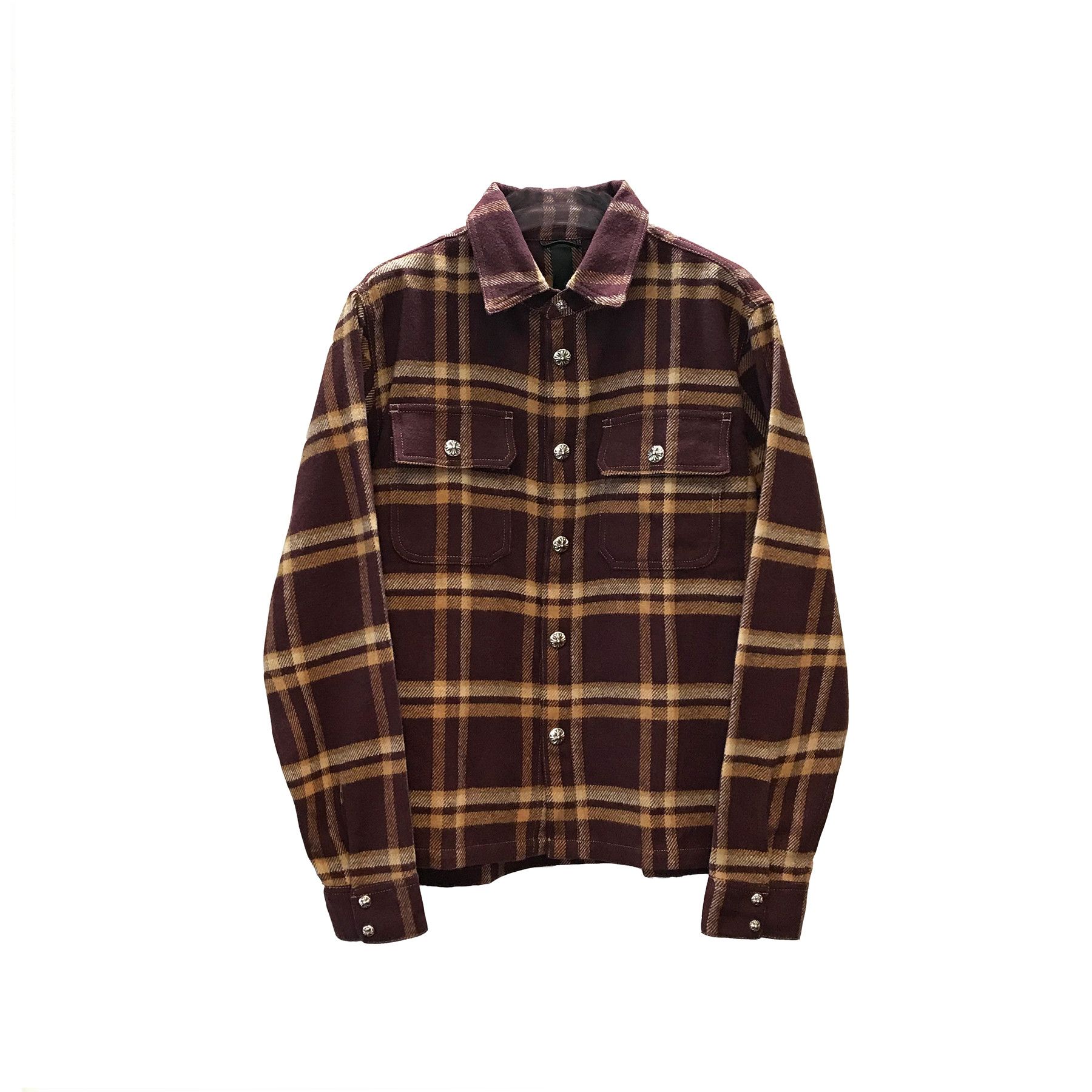 Chrome Hearts Chrome Hearts Work Dog Plaid Shirt Flannel Jacket Size US L / EU 52-54 / 3 - 1 Thumbnail