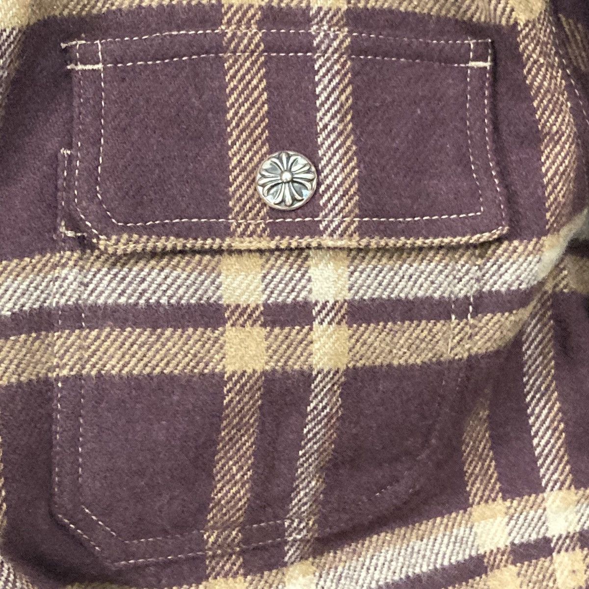 Chrome Hearts Chrome Hearts Work Dog Plaid Shirt Flannel Jacket Size US L / EU 52-54 / 3 - 9 Thumbnail