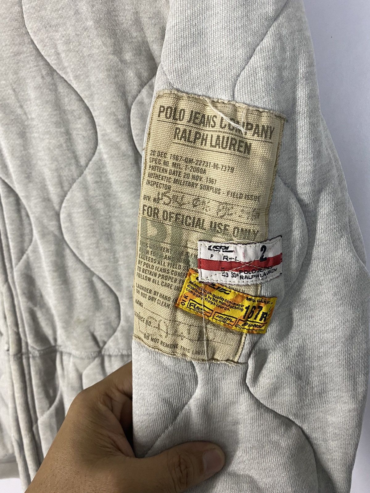 Polo Ralph Lauren Vintage Polo Ralph Lauren Quilted Hoodie Jacket Design Size US M / EU 48-50 / 2 - 4 Thumbnail