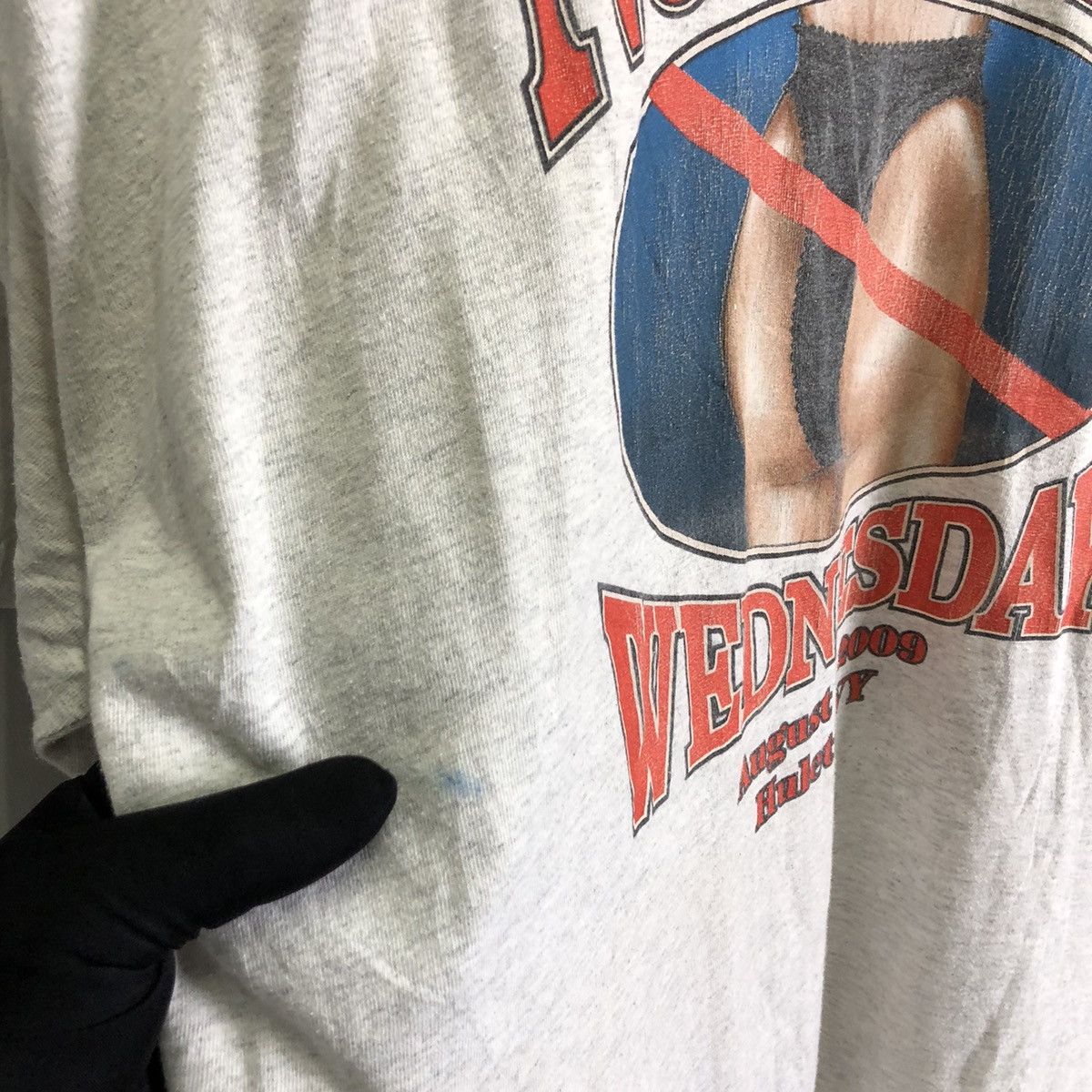 Vintage 🔥Rare🔥Vintage Biker “NO PANTY WEDNESDAY” Hysteric style Size US XXL / EU 58 / 5 - 4 Thumbnail
