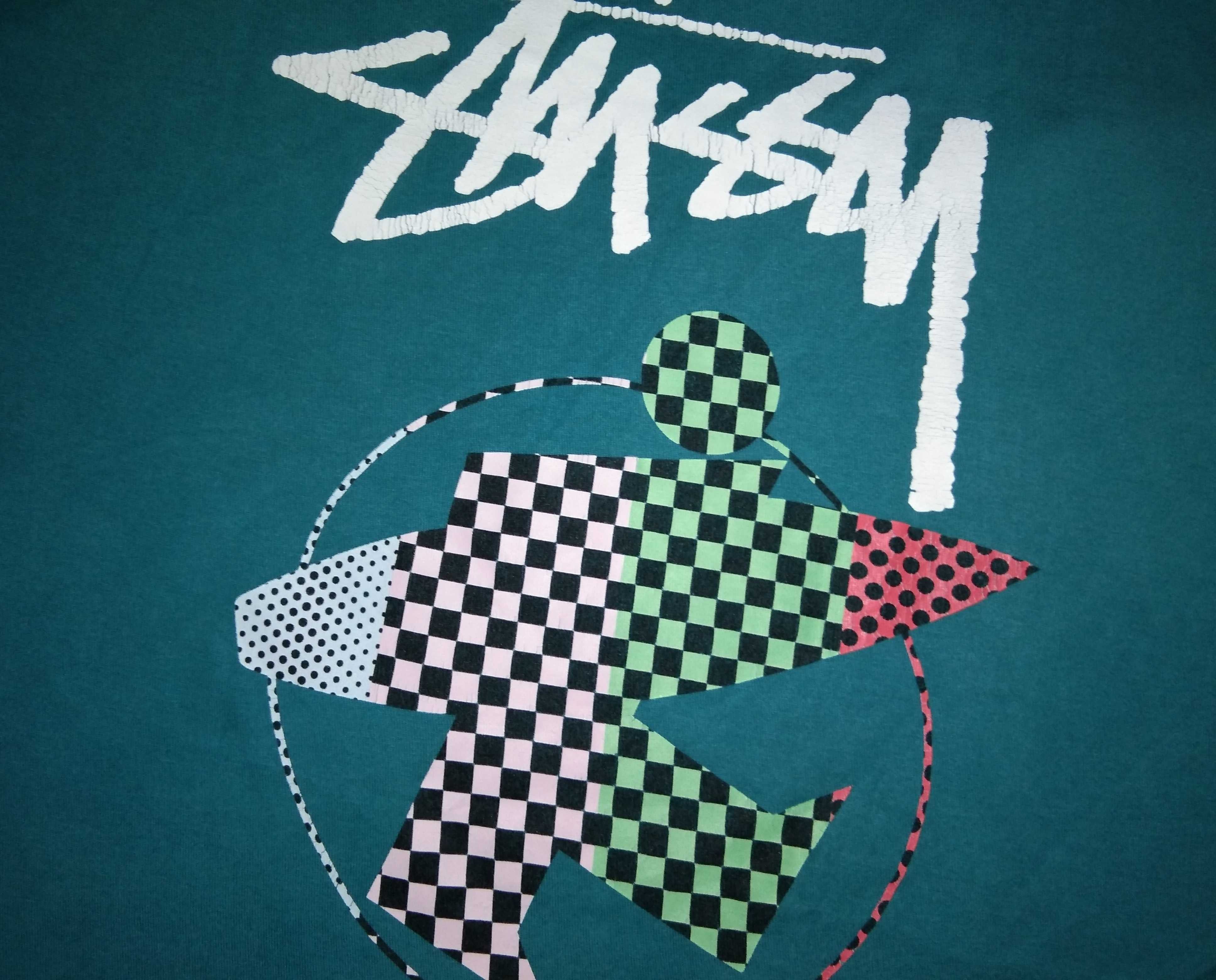 Stussy 🏄Stussy Surfman Check / Beach Roots Tshirt surf streetwear Size US L / EU 52-54 / 3 - 1 Thumbnail