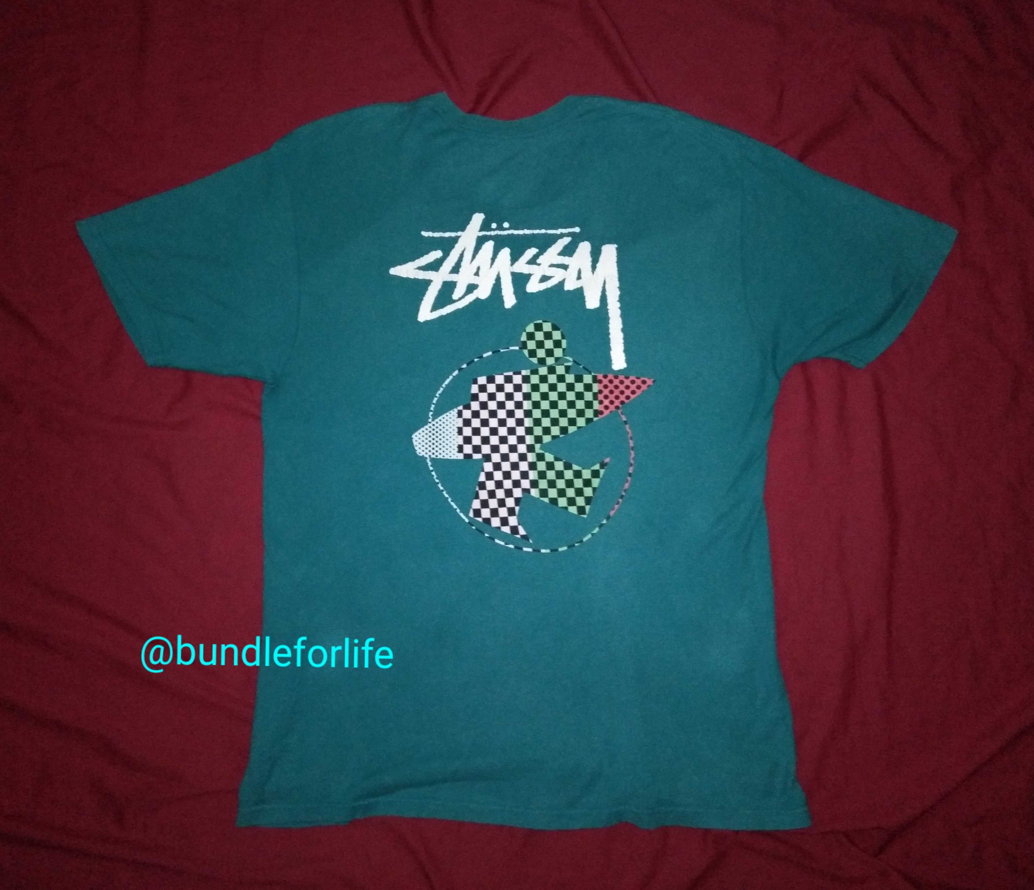 Stussy 🏄Stussy Surfman Check / Beach Roots Tshirt surf streetwear Size US L / EU 52-54 / 3 - 3 Thumbnail