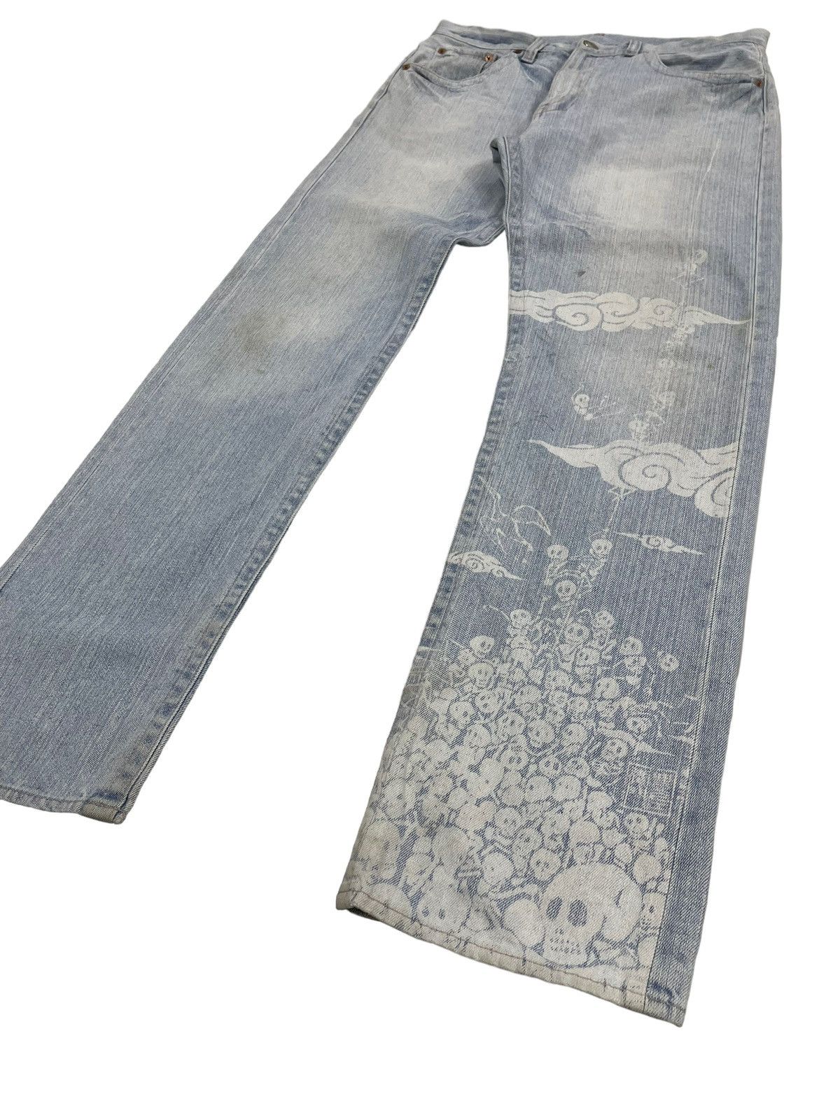 Japanese Brand Vintage Buden Karakuri Skulls Jeans Size US 34 / EU 50 - 1 Thumbnail