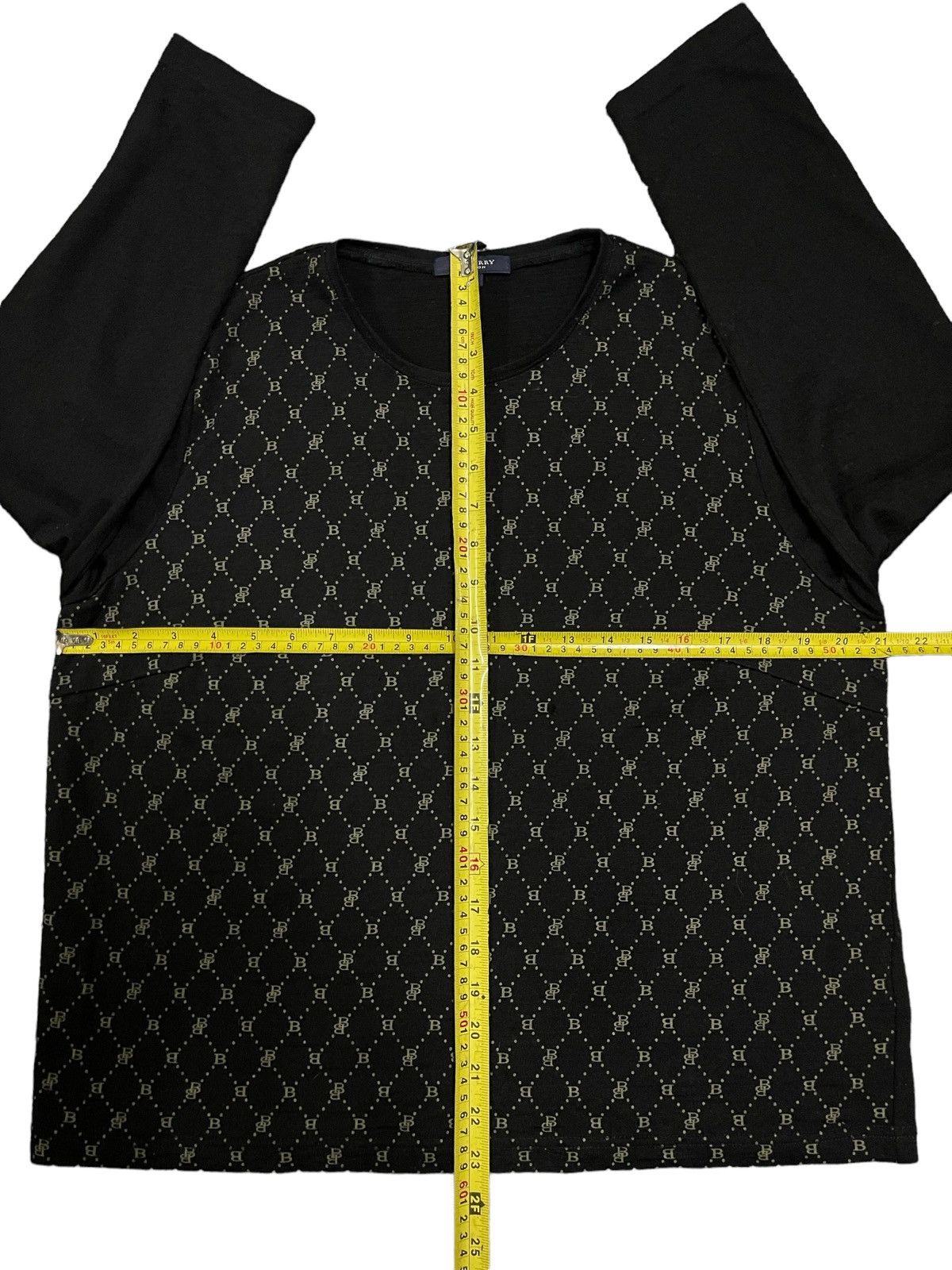 Burberry Vintage Burberry Monogram Style Long Sleeve Tshirt Size M / US 6-8 / IT 42-44 - 10 Thumbnail