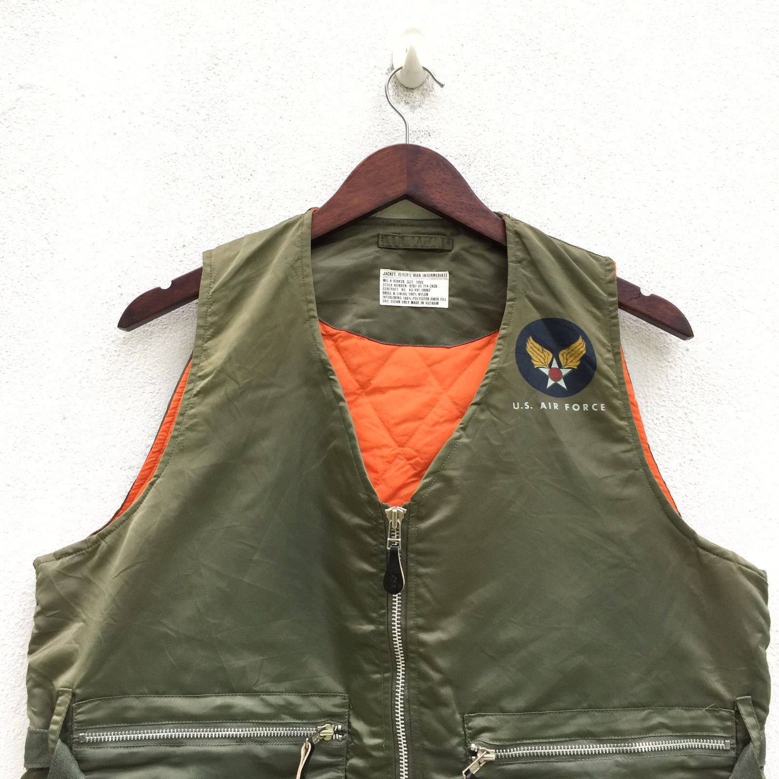 Vintage Vintage Us Air Force Military Vest Jacket Size US M / EU 48-50 / 2 - 2 Thumbnail