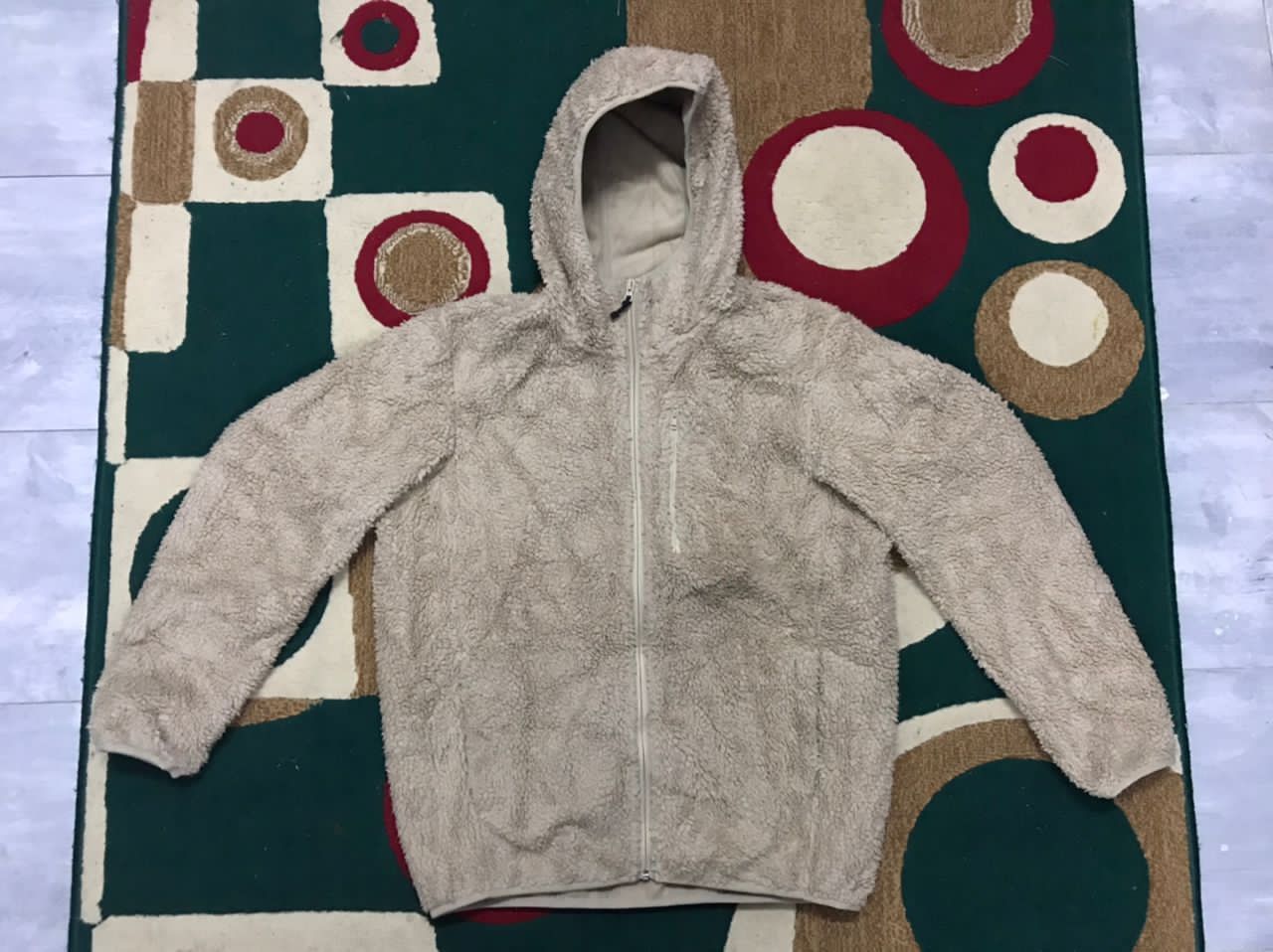 Uniqlo Uniqlo Fleece Sherpa Zipper Hoodie Jacket Size US XL / EU 56 / 4 - 2 Thumbnail