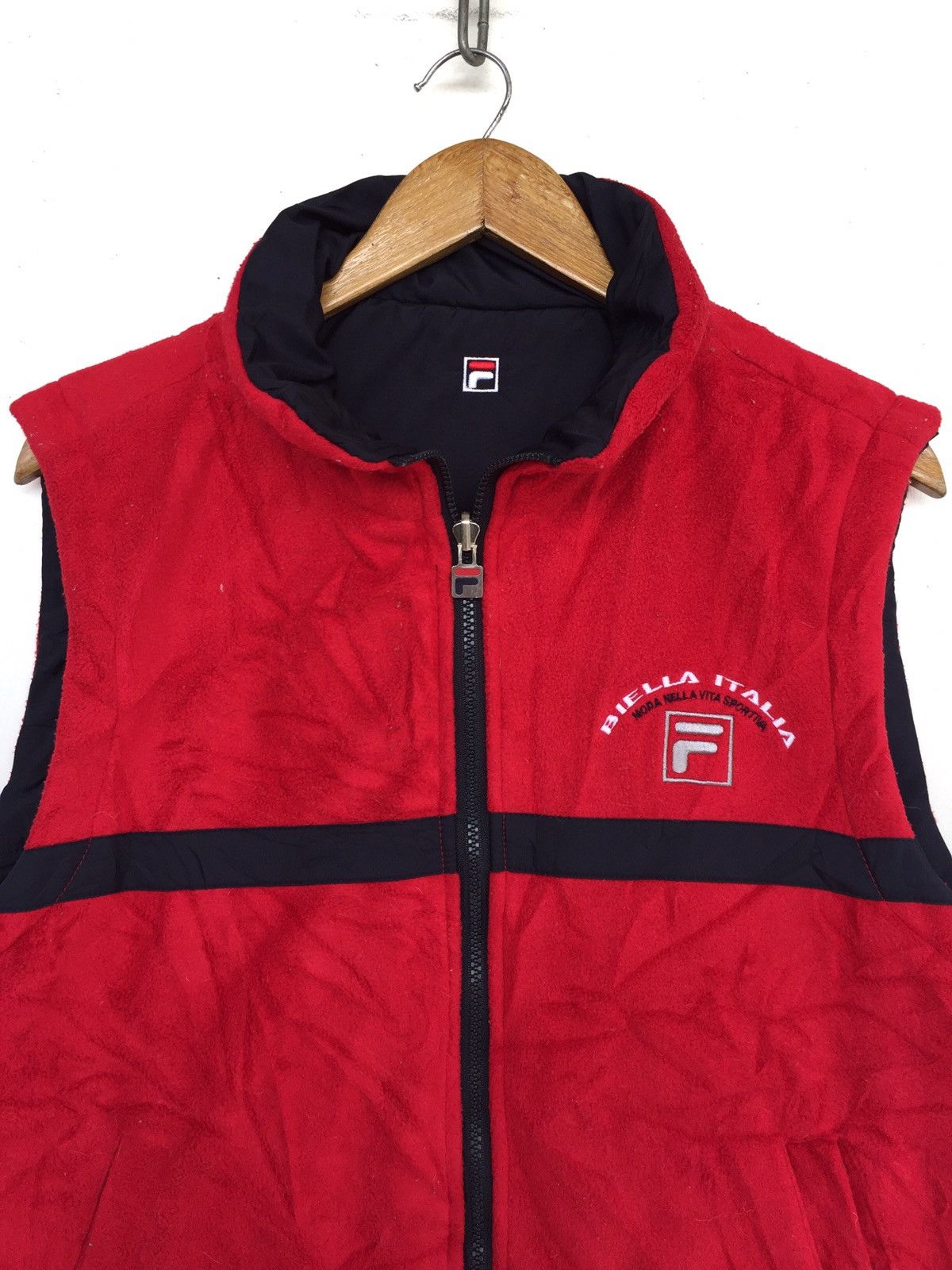 Fila Fila Bella Italian Riversible Vest Jacket Size 40R - 4 Thumbnail