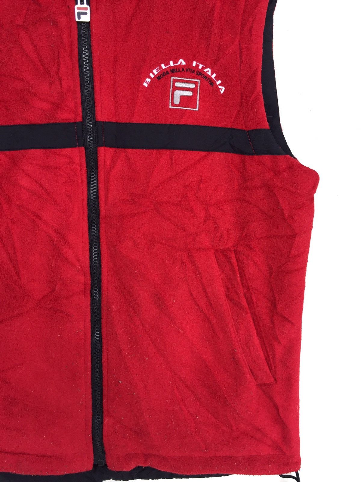 Fila Fila Bella Italian Riversible Vest Jacket Size 40R - 6 Thumbnail