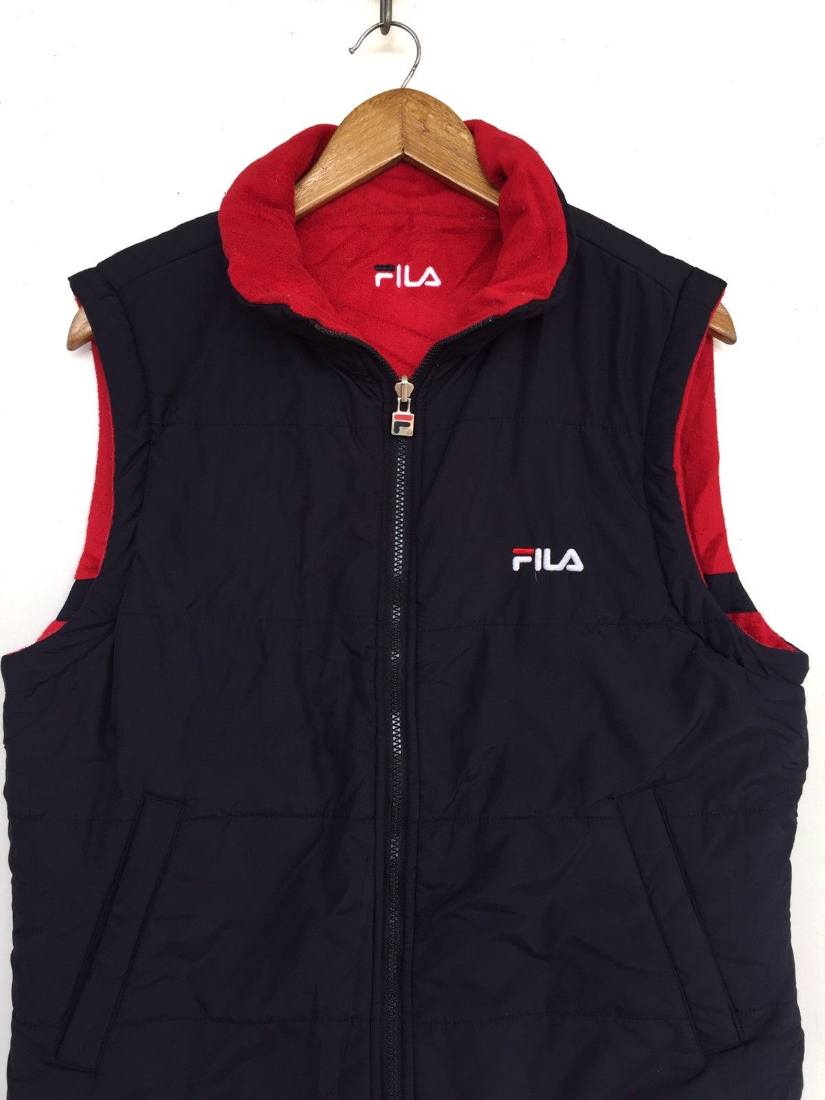 Fila Fila Bella Italian Riversible Vest Jacket Size 40R - 3 Thumbnail