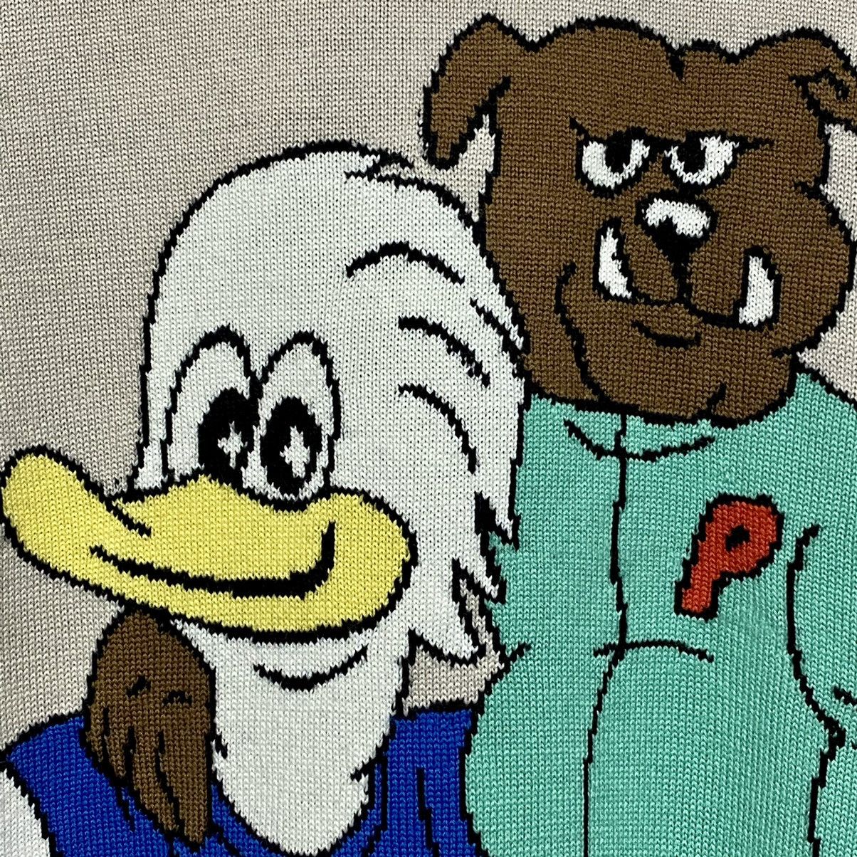 Palace palace dog and duck knit sweater cream jeremy bulldog l 2022 Size US L / EU 52-54 / 3 - 3 Thumbnail