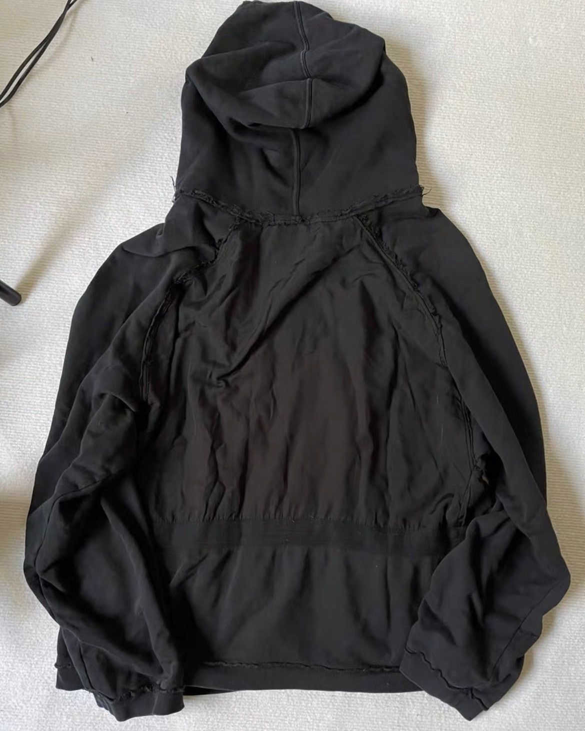 Haider Ackermann Haider Ackermann Vintage Black Hoodie Size M Size US M / EU 48-50 / 2 - 2 Thumbnail