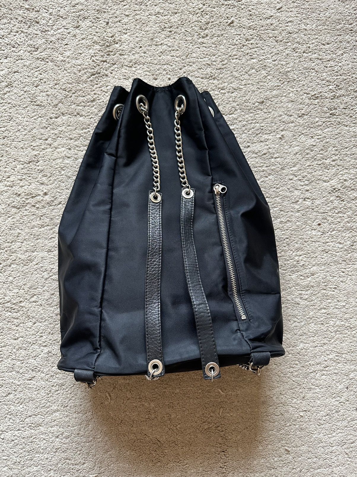 Katharine Hamnett London 2000s Katherine Hamnett Clean Up Or Die Chain Drawstring Bag Size ONE SIZE - 5 Thumbnail
