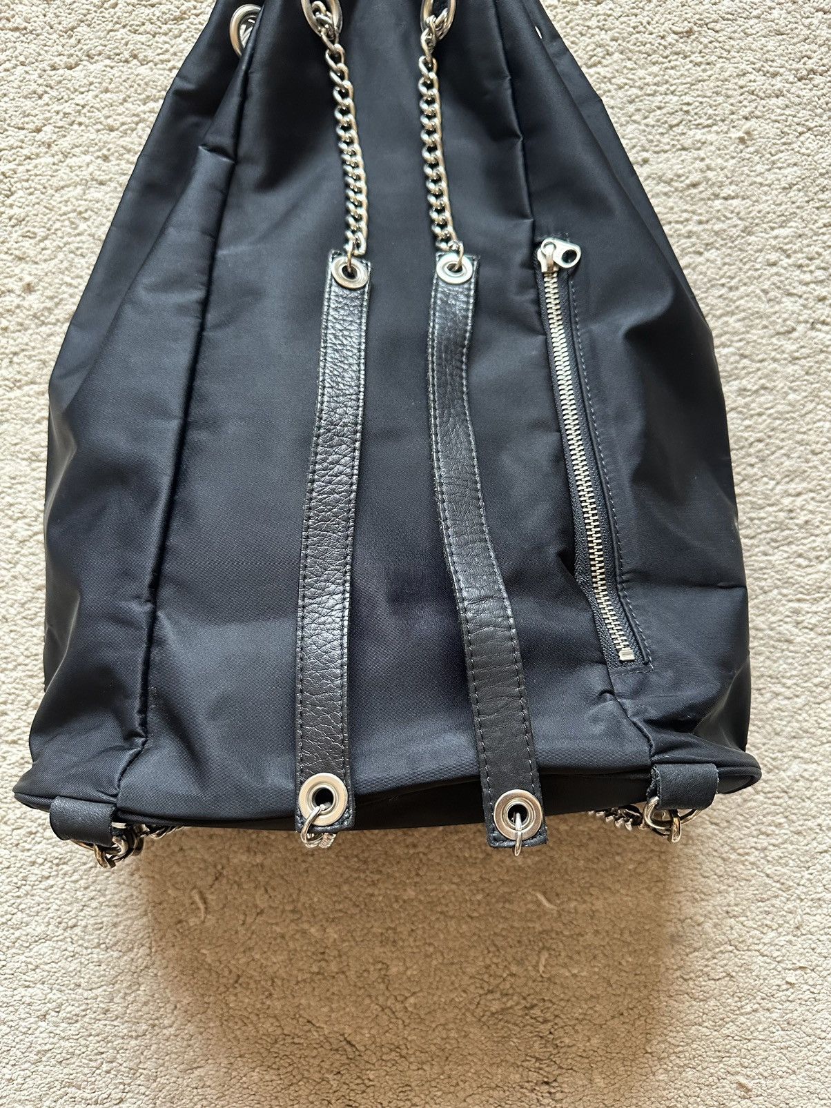 Katharine Hamnett London 2000s Katherine Hamnett Clean Up Or Die Chain Drawstring Bag Size ONE SIZE - 6 Thumbnail