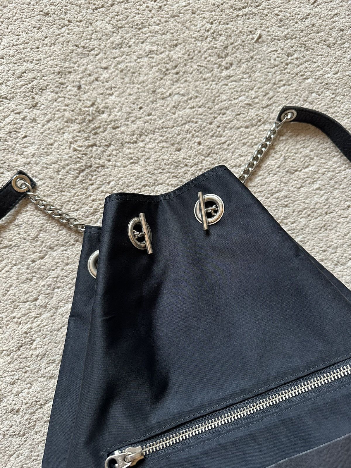 Katharine Hamnett London 2000s Katherine Hamnett Clean Up Or Die Chain Drawstring Bag Size ONE SIZE - 4 Thumbnail