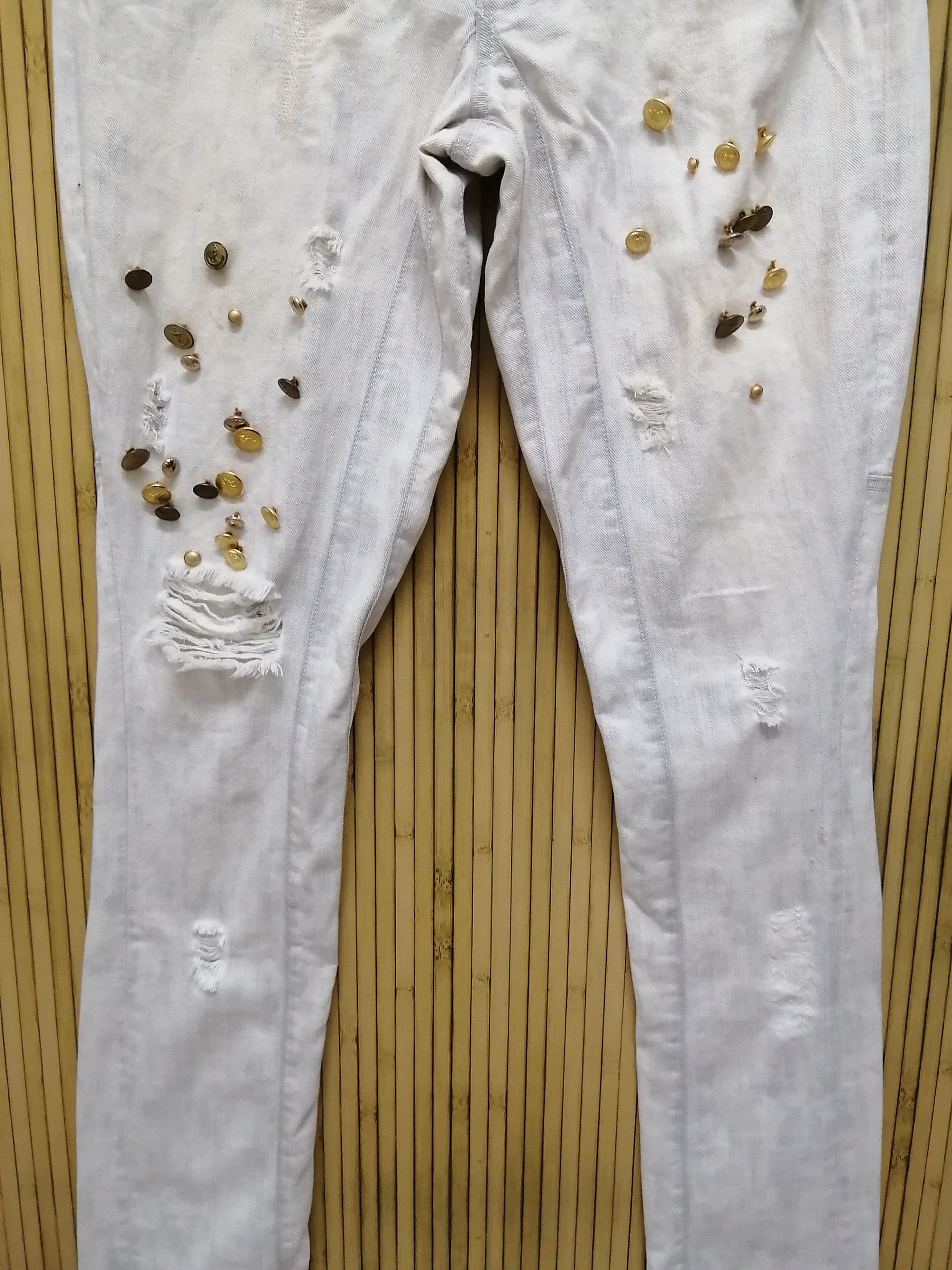 Issey Miyake SUNAOKUWAHARA by Issey Miyake Nice Design Jeans Size US 33 - 8 Thumbnail