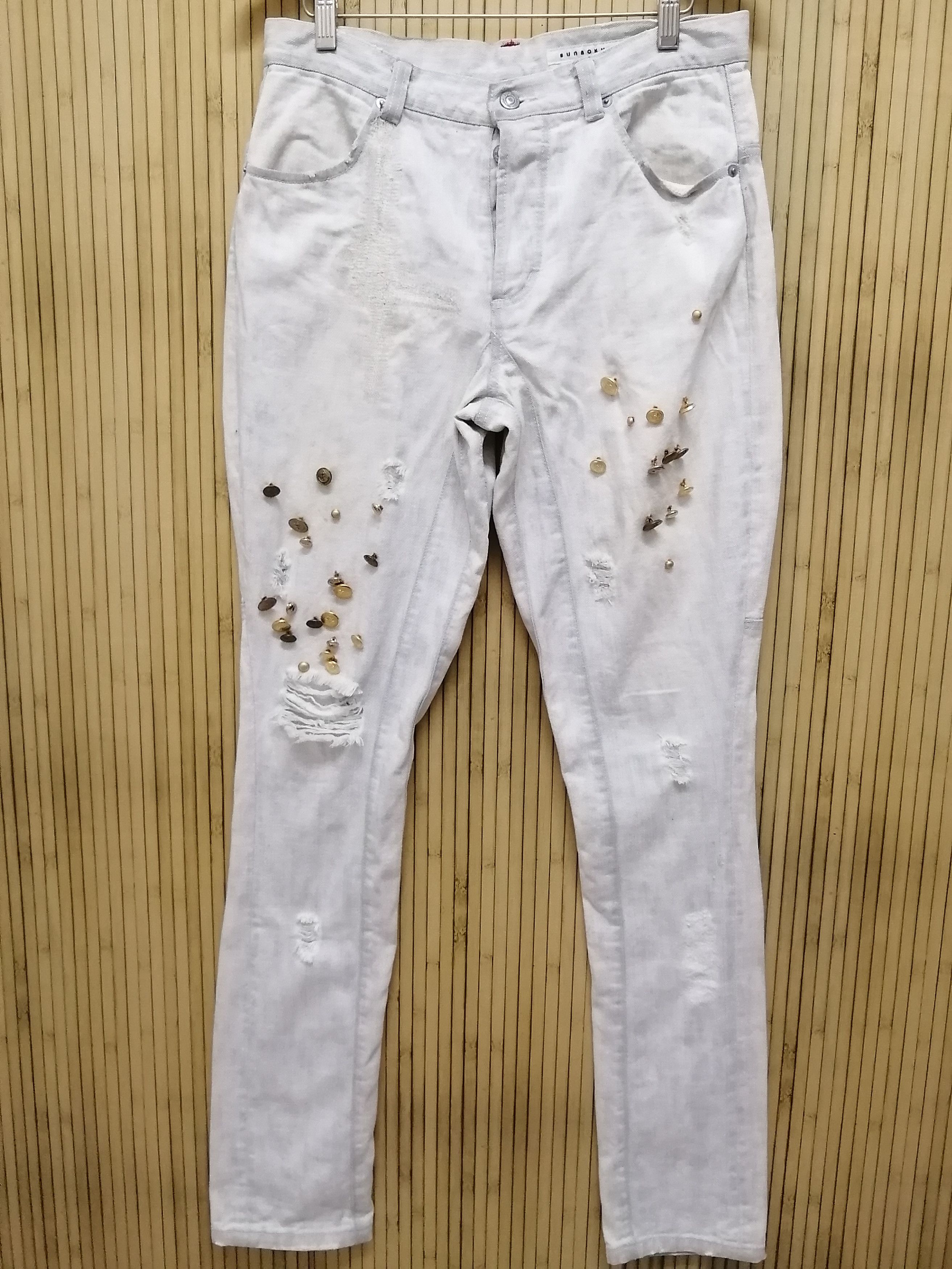 Issey Miyake SUNAOKUWAHARA by Issey Miyake Nice Design Jeans Size US 33 - 17 Thumbnail