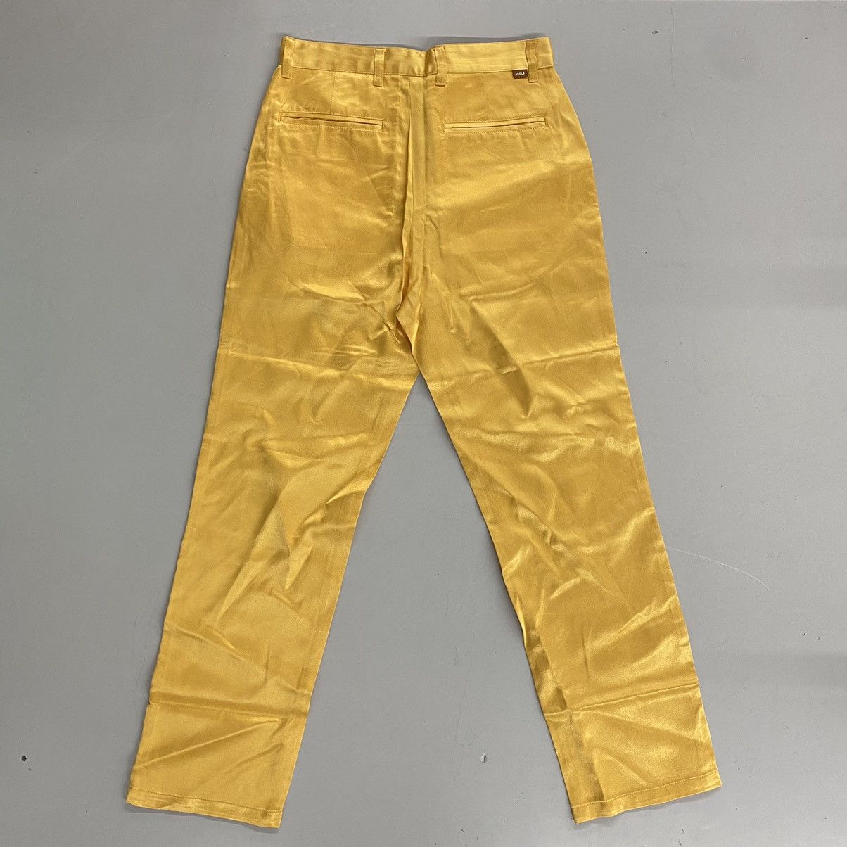 Golf Wang Golf Wang Satin Chino Pants - Mustard MD/32 Waist Size US 32 / EU 48 - 2 Thumbnail