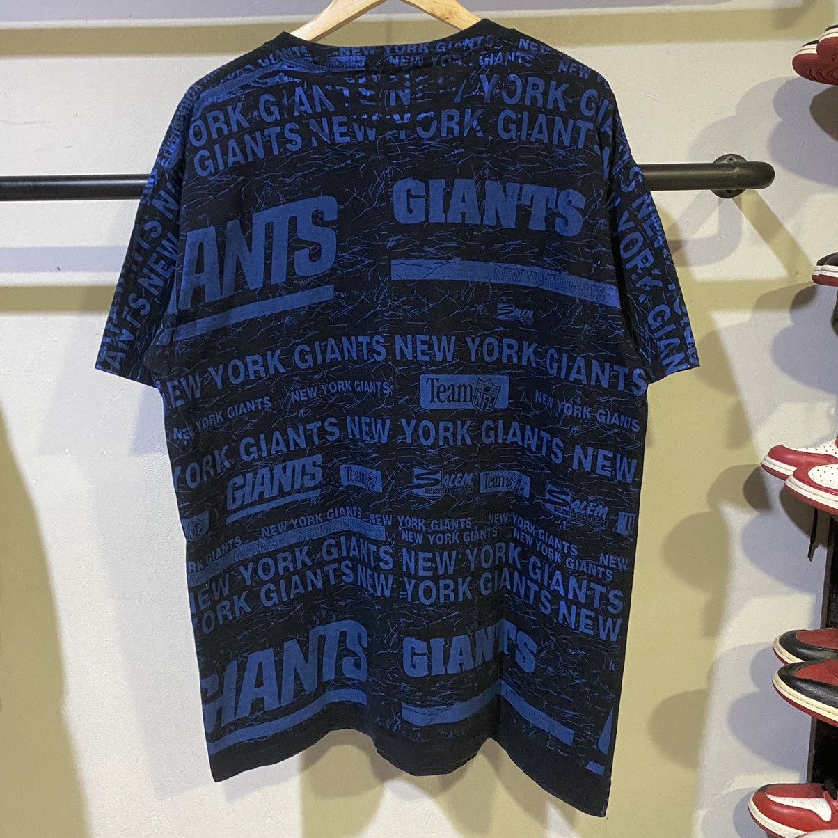 NFL × Salem Sportswear VINTAGE 1991‼️New York Giants NFL Salem Sportswear OVP Tee Size US XL / EU 56 / 4 - 2 Thumbnail