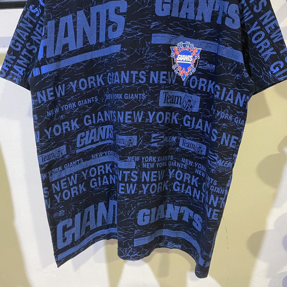 NFL × Salem Sportswear VINTAGE 1991‼️New York Giants NFL Salem Sportswear OVP Tee Size US XL / EU 56 / 4 - 4 Thumbnail