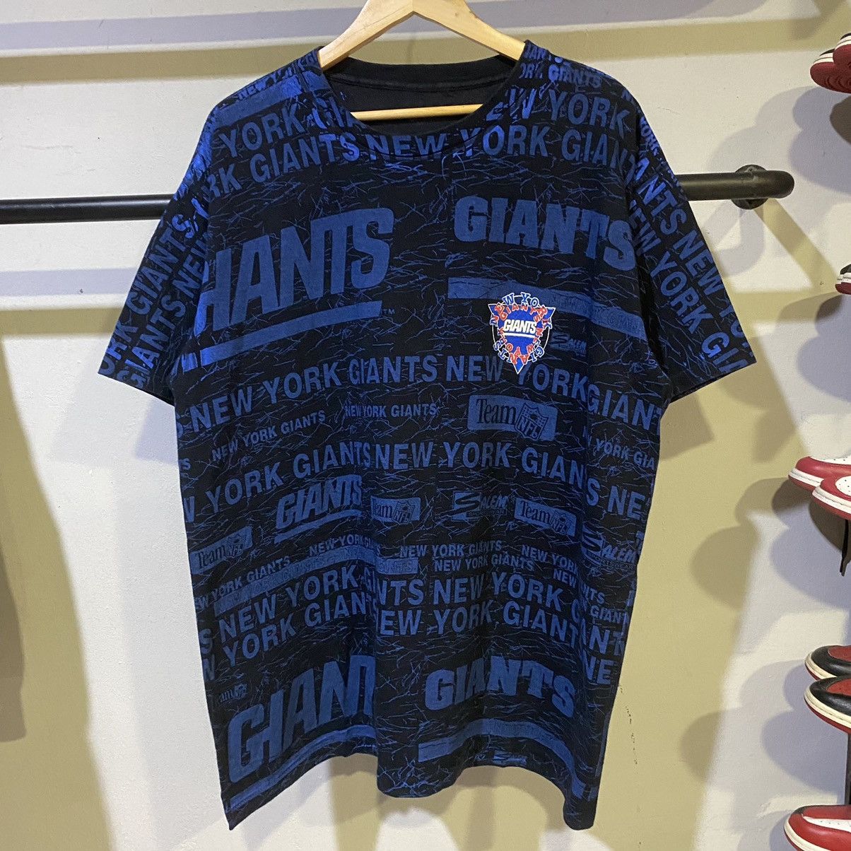 NFL × Salem Sportswear VINTAGE 1991‼️New York Giants NFL Salem Sportswear OVP Tee Size US XL / EU 56 / 4 - 1 Thumbnail