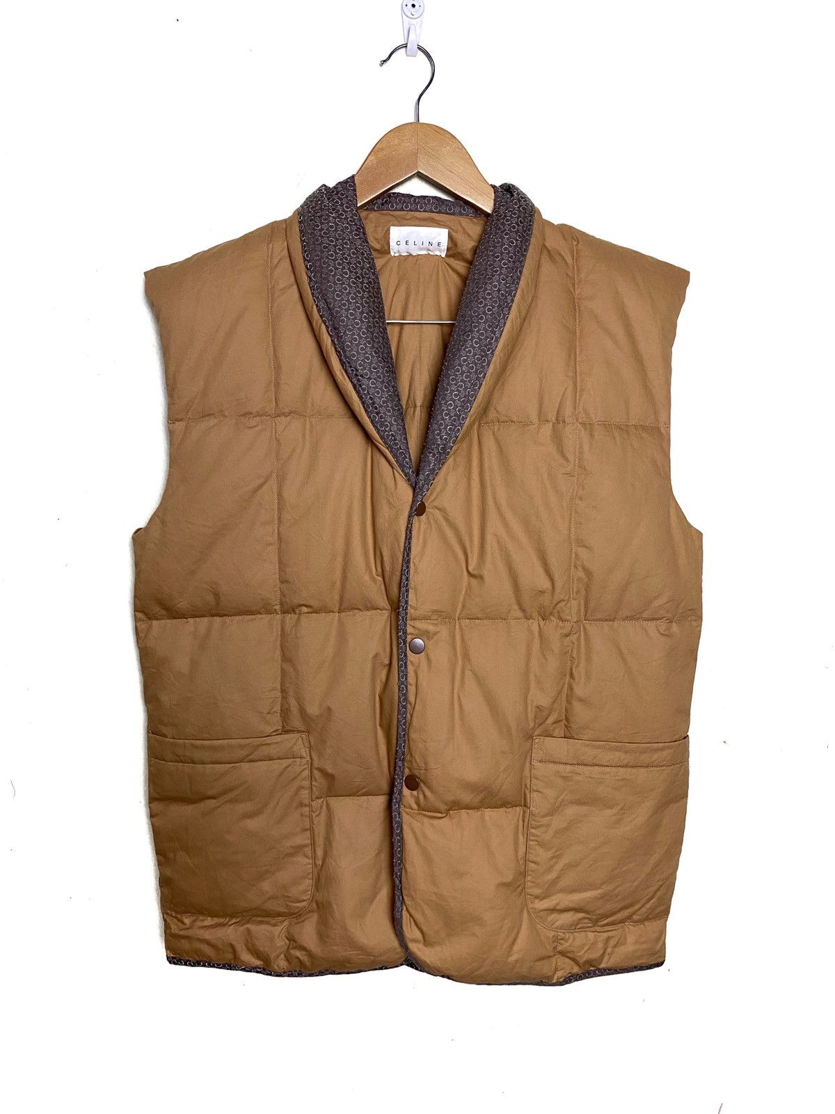 Celine JAPAN MADE Celine Puffer Quilted Vest Jacket | Grailed