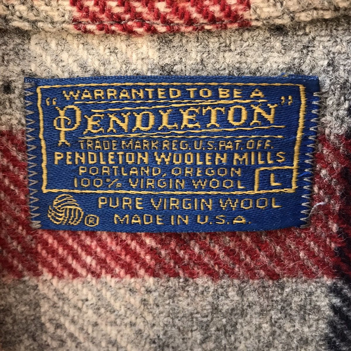 Pendleton × Vintage RARE Vintage Pendleton Wool Plaid Jacket / Heavy Shirt Size US L / EU 52-54 / 3 - 3 Thumbnail