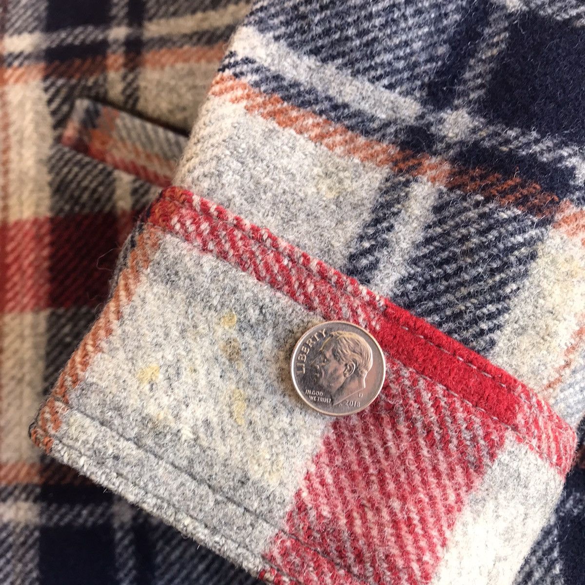 Pendleton × Vintage RARE Vintage Pendleton Wool Plaid Jacket / Heavy Shirt Size US L / EU 52-54 / 3 - 7 Thumbnail