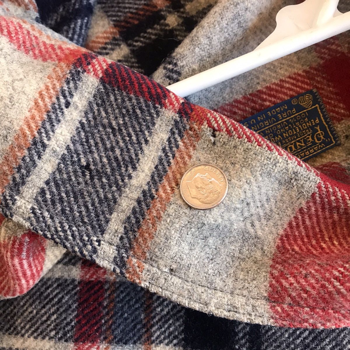 Pendleton × Vintage RARE Vintage Pendleton Wool Plaid Jacket / Heavy Shirt Size US L / EU 52-54 / 3 - 12 Thumbnail