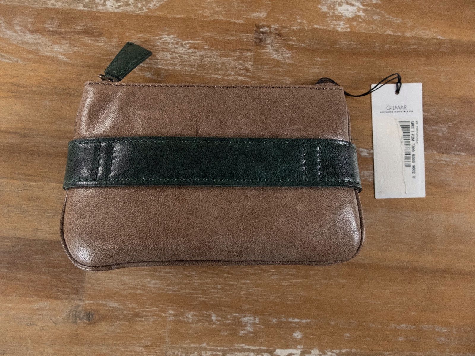 Iceberg ICEBERG brown green two-piece leather pouch purse wallet q Size ONE SIZE - 4 Thumbnail