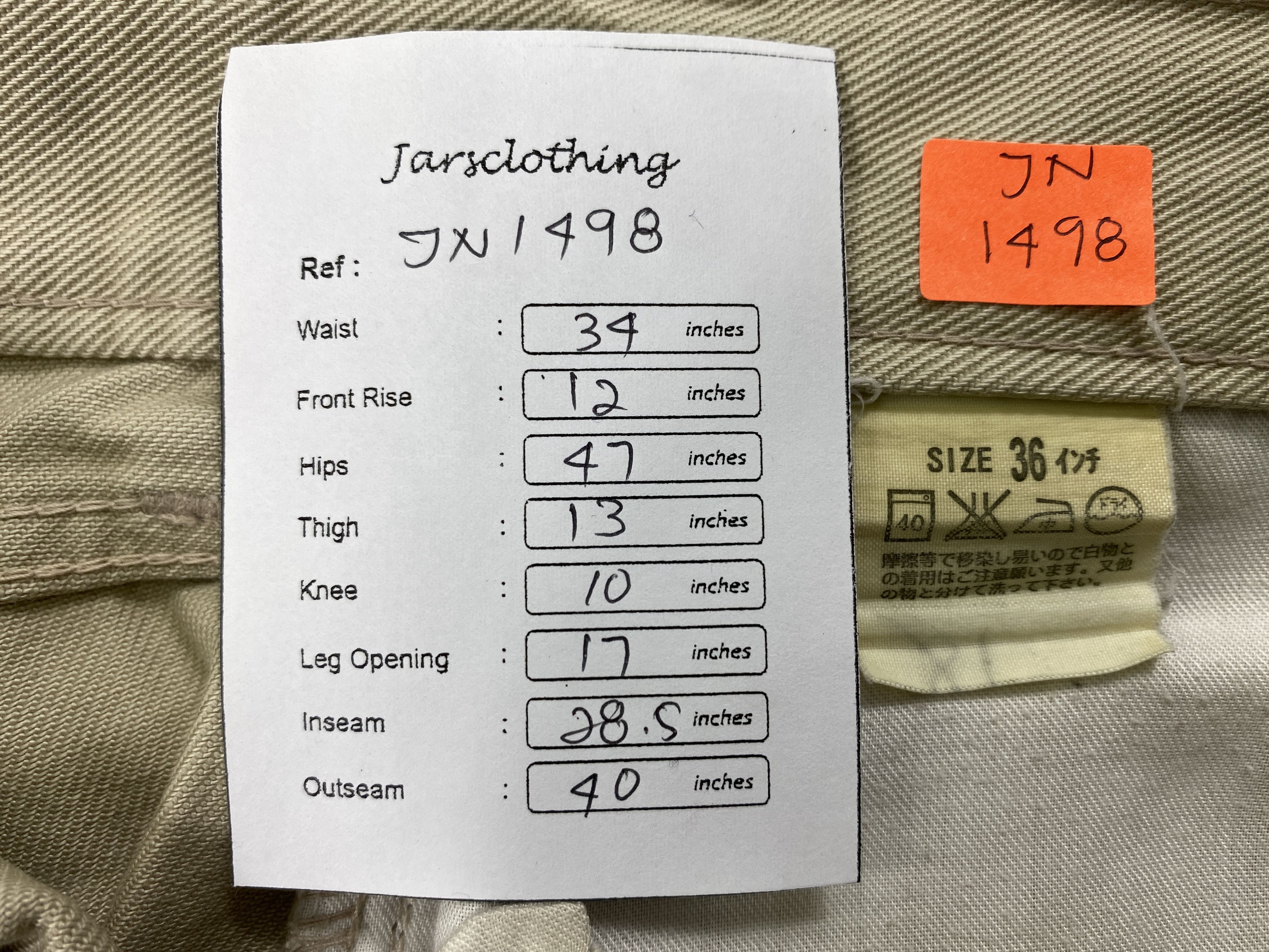 Levi's Khaki Vintage Levi's 533 Jeans 34x28.5 Denim -JN1498 Size US 34 / EU 50 - 7 Thumbnail