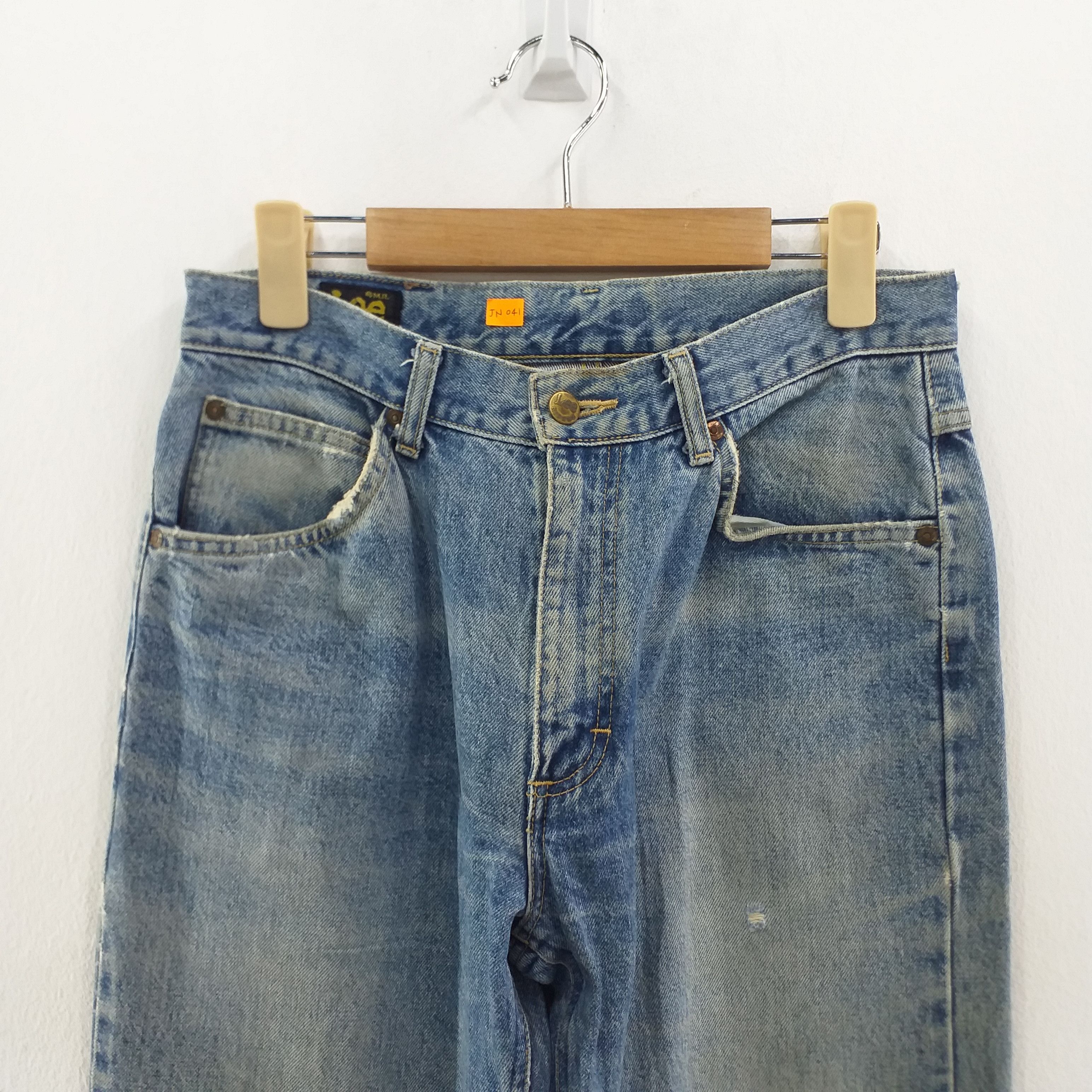 Lee Vintage Lee Riders Distressed Denim 29x33.5 JN041 Size US 29 - 5 Thumbnail