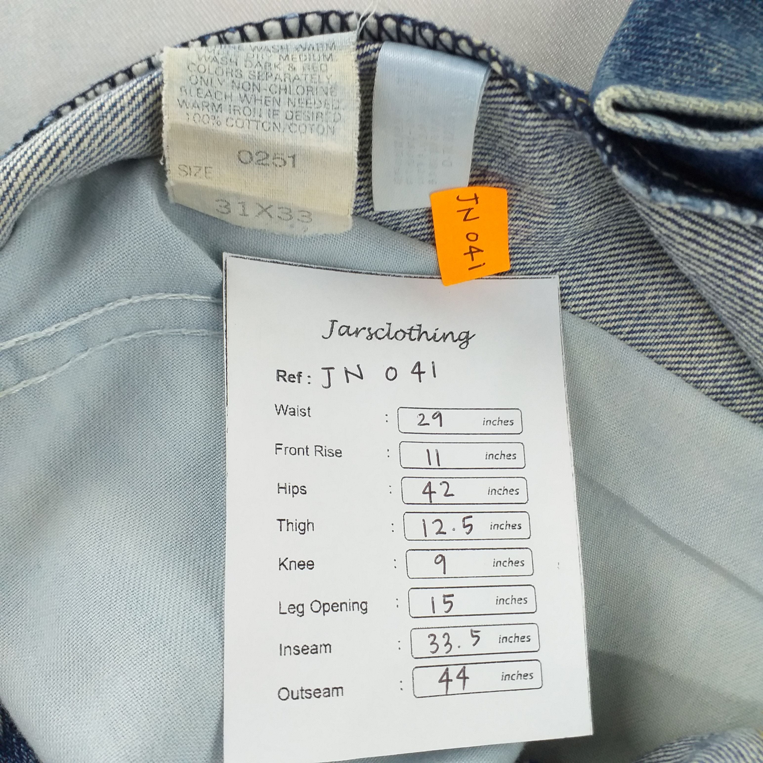 Lee Vintage Lee Riders Distressed Denim 29x33.5 JN041 Size US 29 - 18 Thumbnail