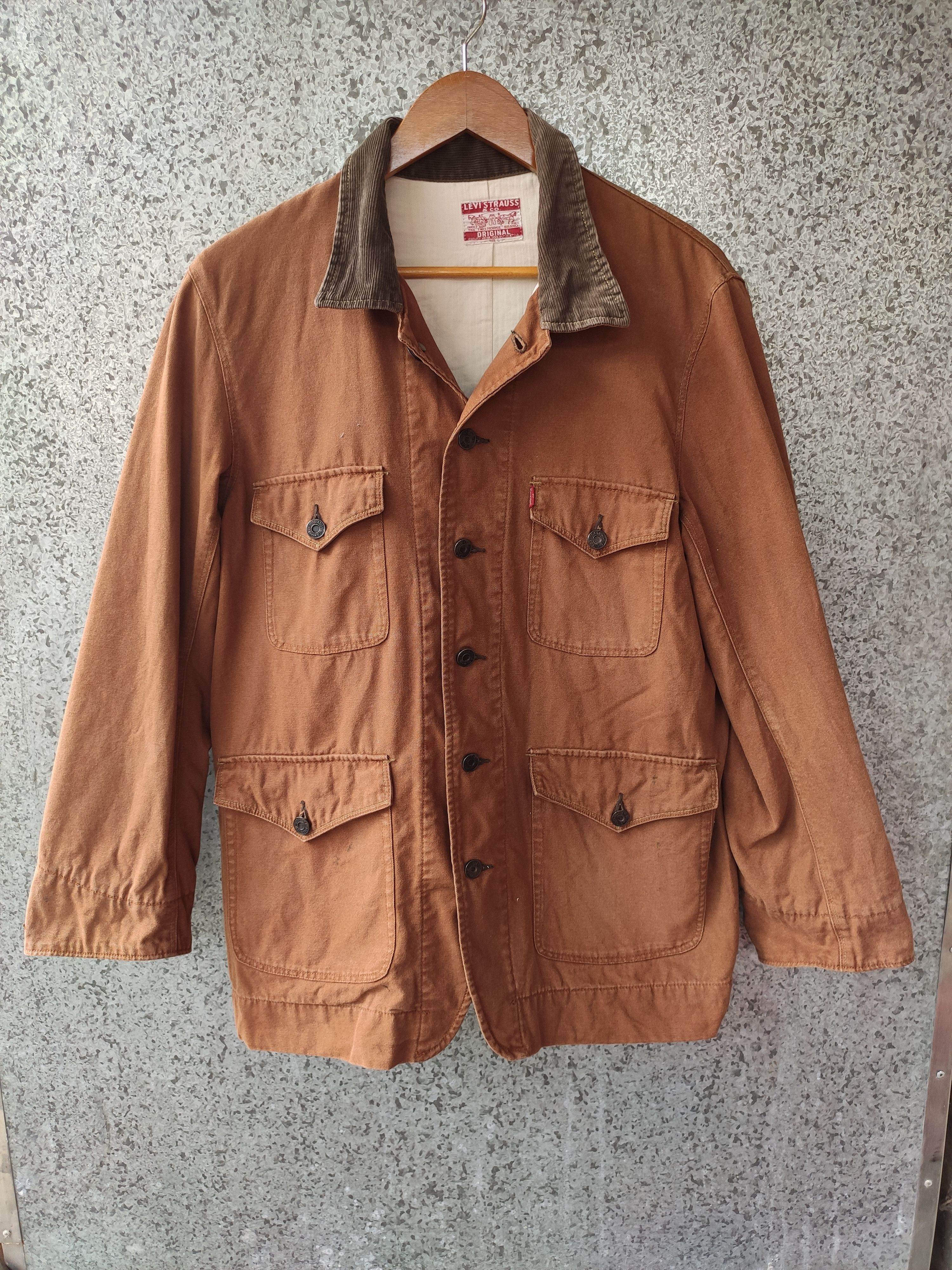 90s levis brown duck work jacket 【公式通販】