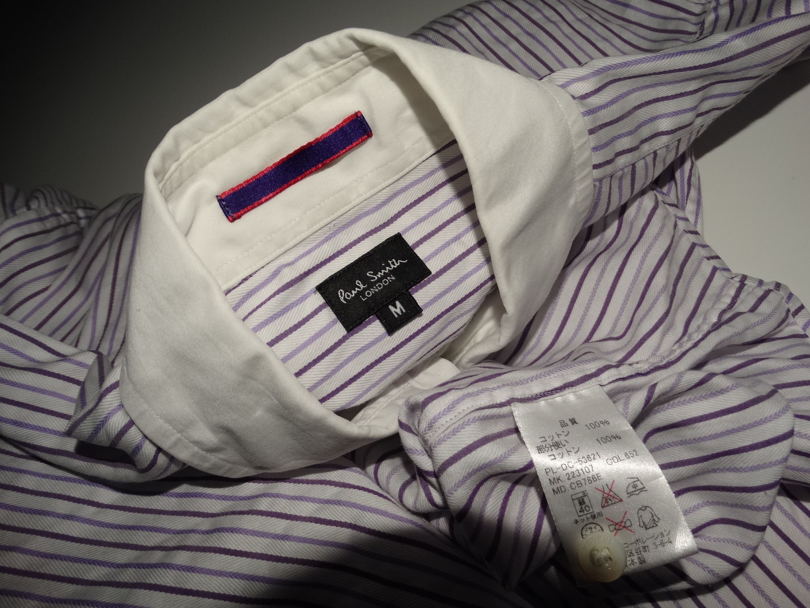 Paul Smith U3 stripes striped white collar cufs formal shirt made japan Size US M / EU 48-50 / 2 - 3 Thumbnail