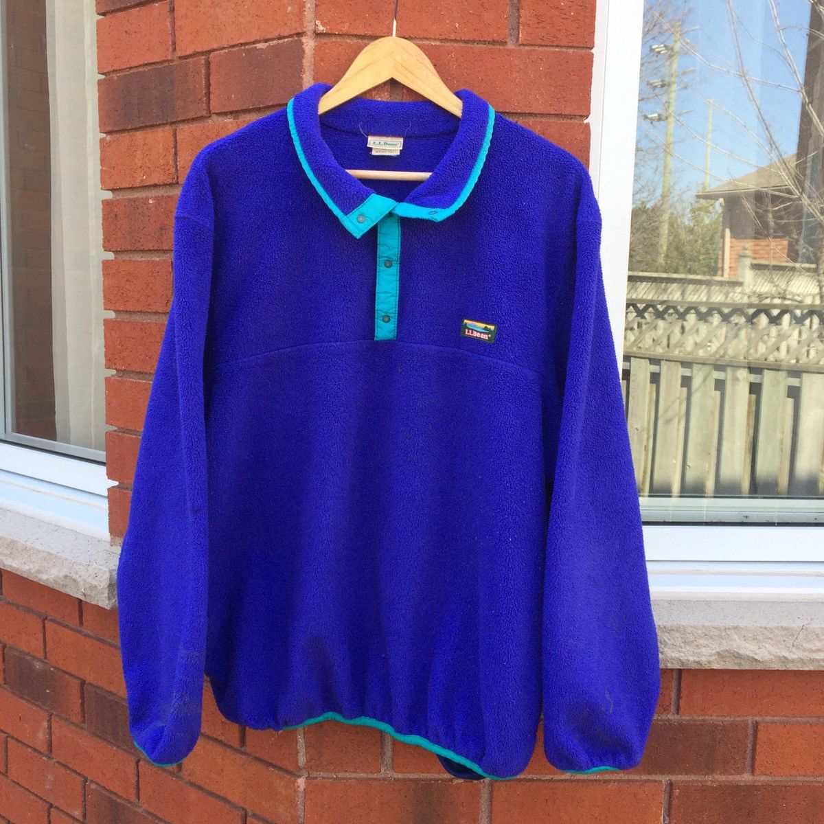 L.L. Bean × Vintage Vintage L.L Bean Pullover Fleece Sweatshirt Size US XL / EU 56 / 4 - 2 Thumbnail