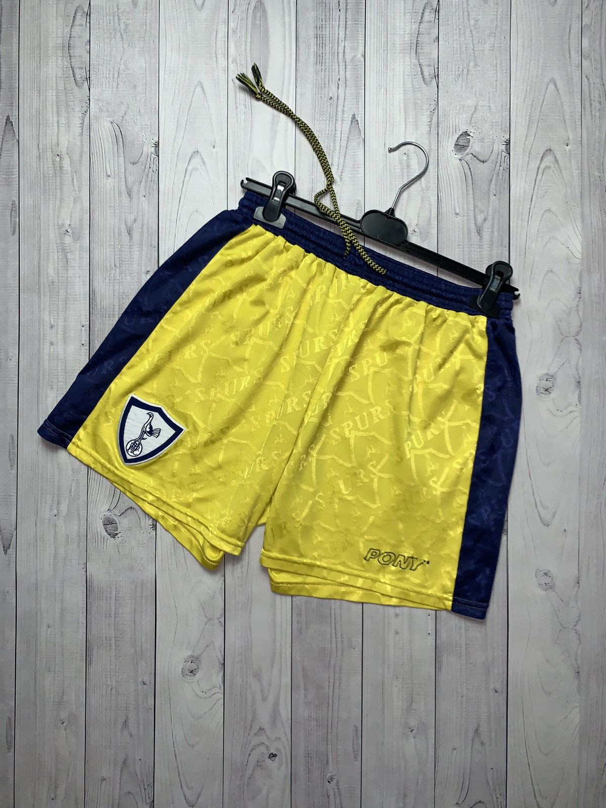 PONY × Vintage Vintage Tottenham shorts spurs pony yellow size - M/L Size US 34 / EU 50 - 1 Thumbnail