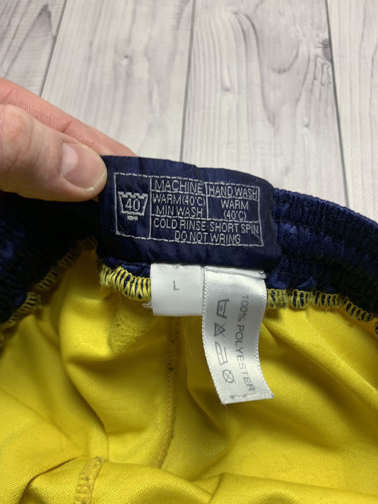 PONY × Vintage Vintage Tottenham shorts spurs pony yellow size - M/L Size US 34 / EU 50 - 5 Thumbnail