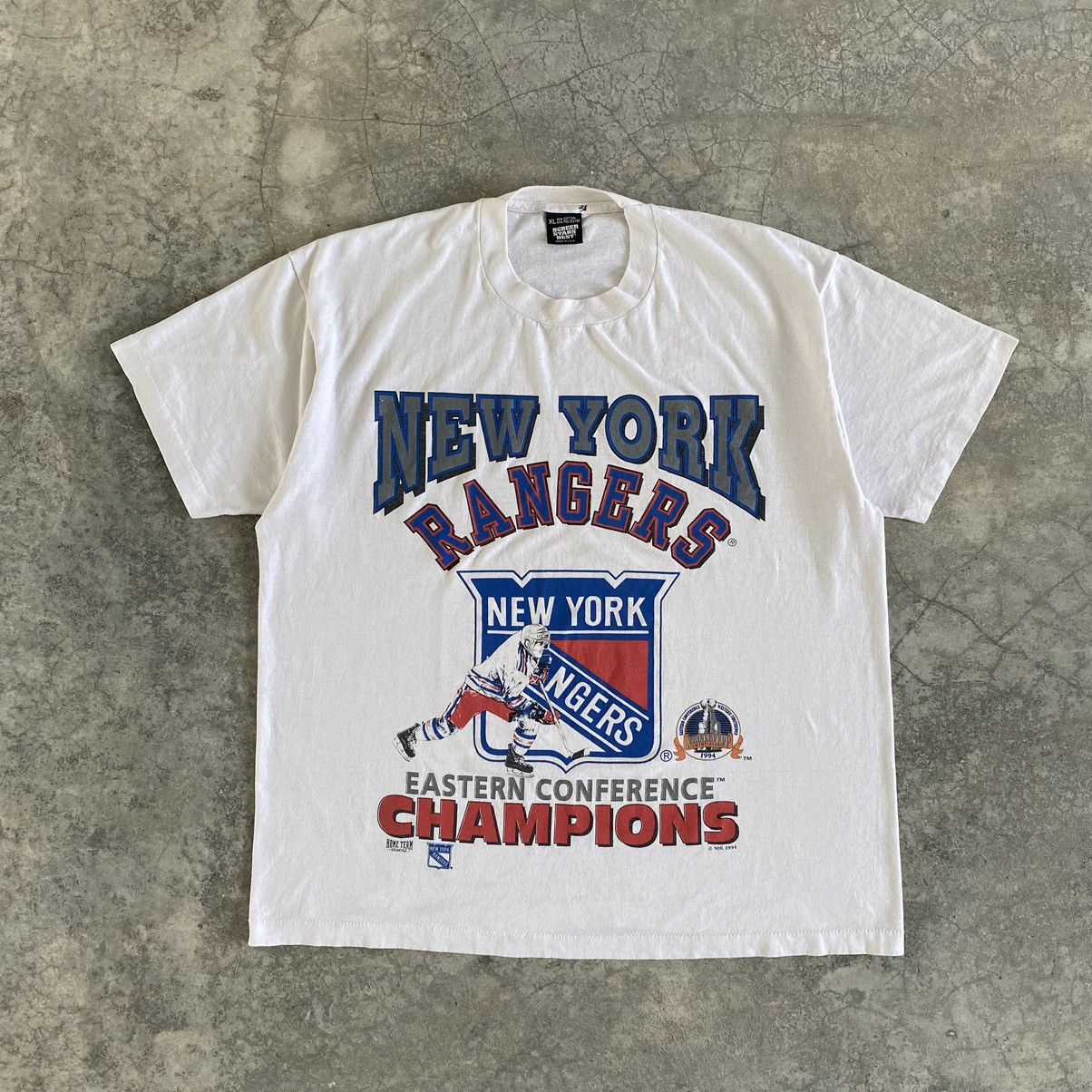 NHL × Vintage Vintage 1994 New York Rangers NHL Championship T-shirt Size US XL / EU 56 / 4 - 2 Thumbnail