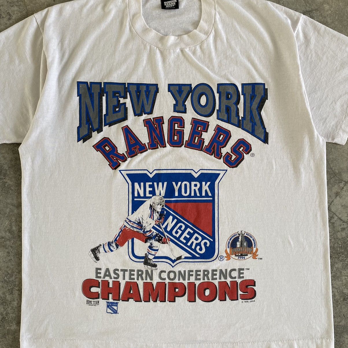 NHL × Vintage Vintage 1994 New York Rangers NHL Championship T-shirt Size US XL / EU 56 / 4 - 5 Thumbnail