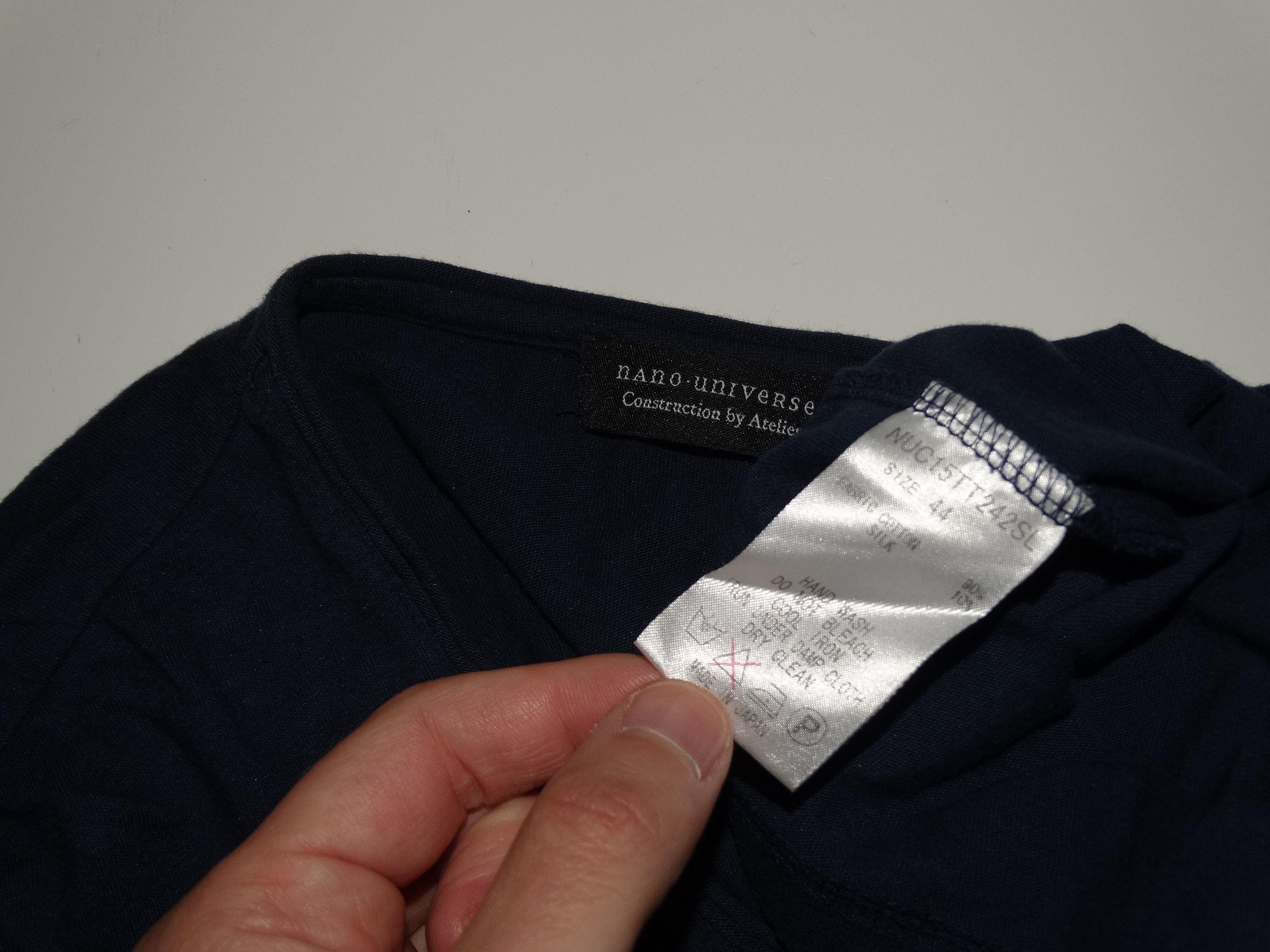 Japanese Brand × NANO universe X42 Nano Universe cotton silk loose fits tee sleeve 3/4 M/L Size US M / EU 48-50 / 2 - 9 Thumbnail