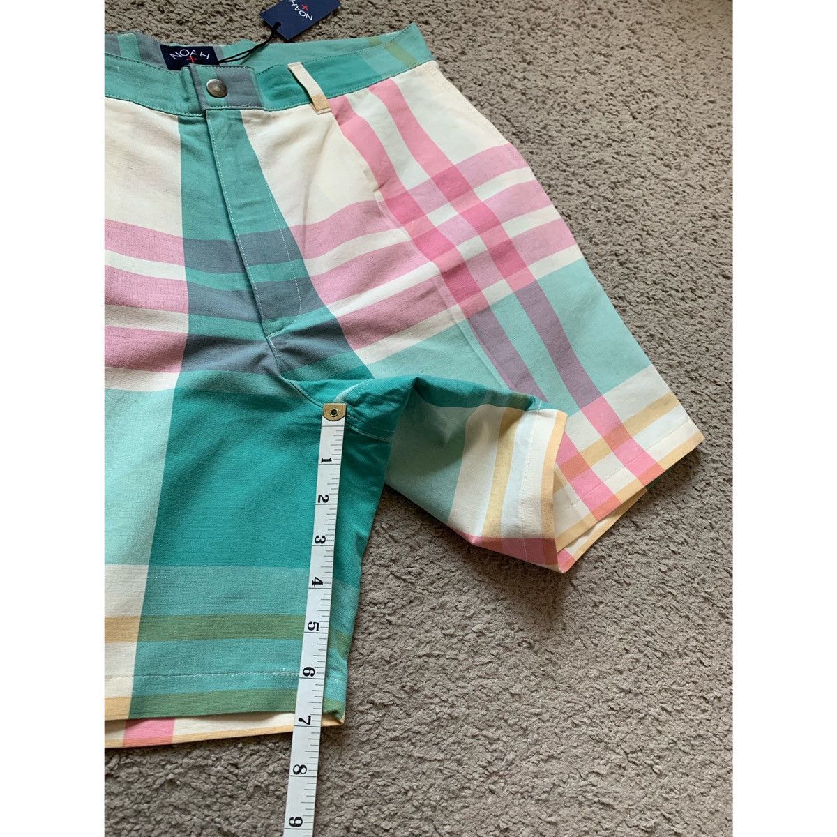 Noah NOAH PLEATED PLAID WIDE LEGS SHORTS Size US 32 / EU 48 - 24 Thumbnail
