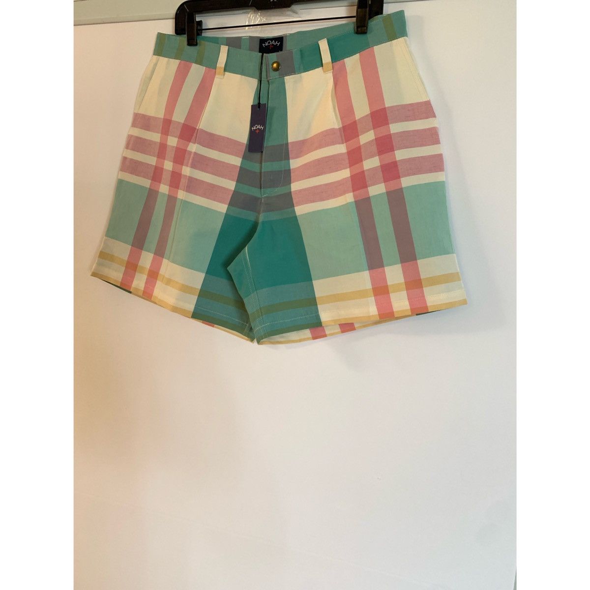 Noah NOAH PLEATED PLAID WIDE LEGS SHORTS Size US 32 / EU 48 - 6 Thumbnail