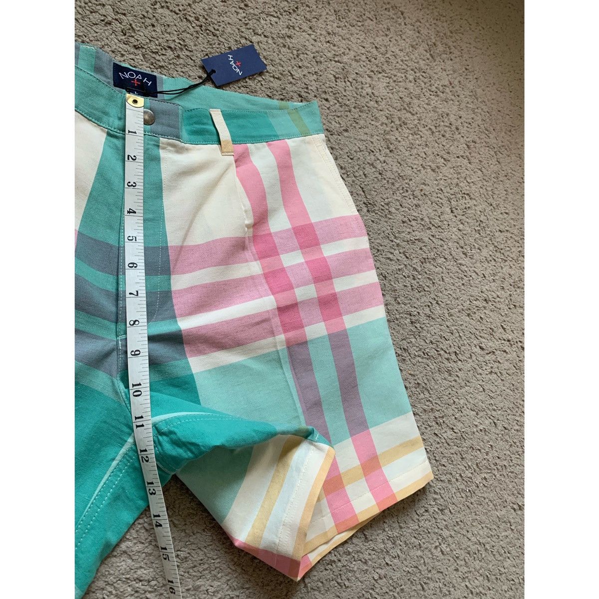 Noah NOAH PLEATED PLAID WIDE LEGS SHORTS Size US 32 / EU 48 - 25 Thumbnail